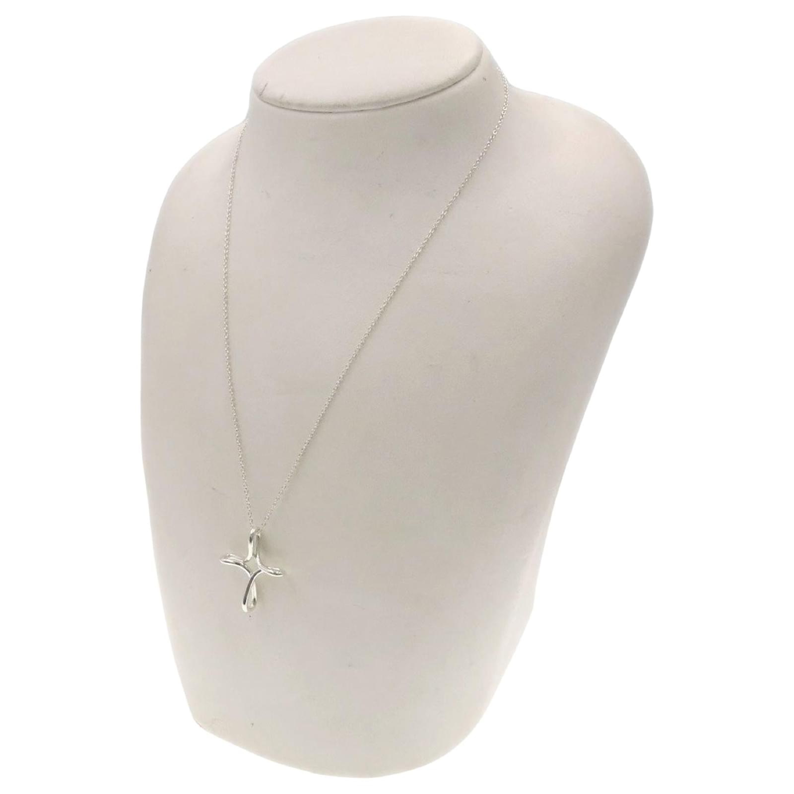 Collier Avec Pendentif Croix En Diamant Argenté Boland - Accessoire Déguisement Carnaval, Fête à Thème