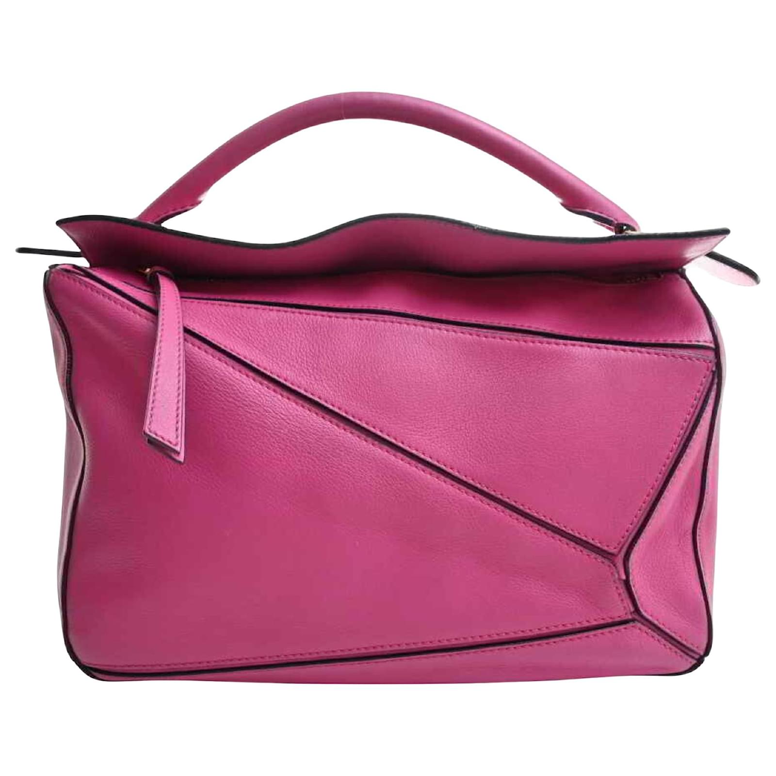 Loewe pink puzzle clearance bag