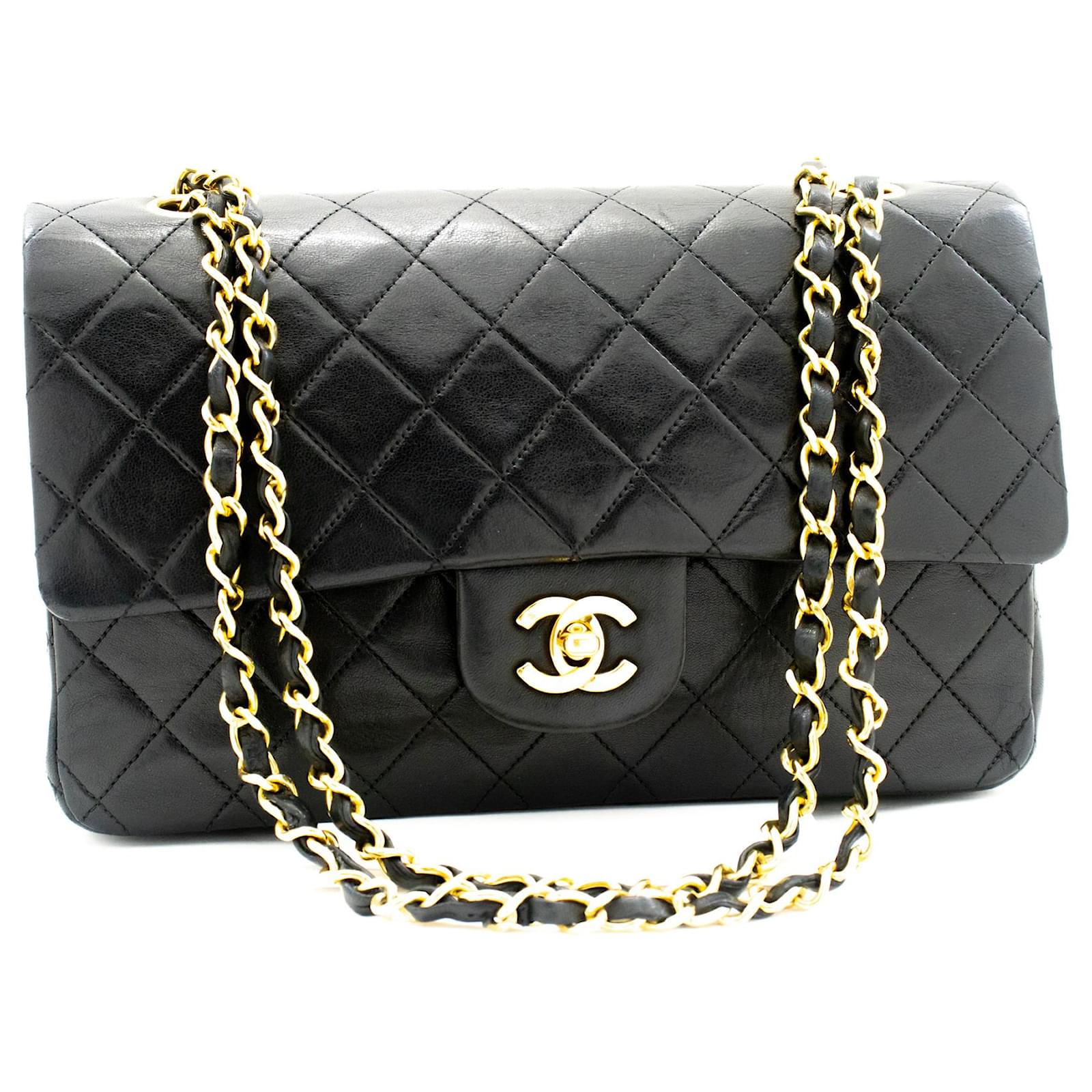 Timeless Chanel Double flap Black Leather ref.1000579 - Joli Closet