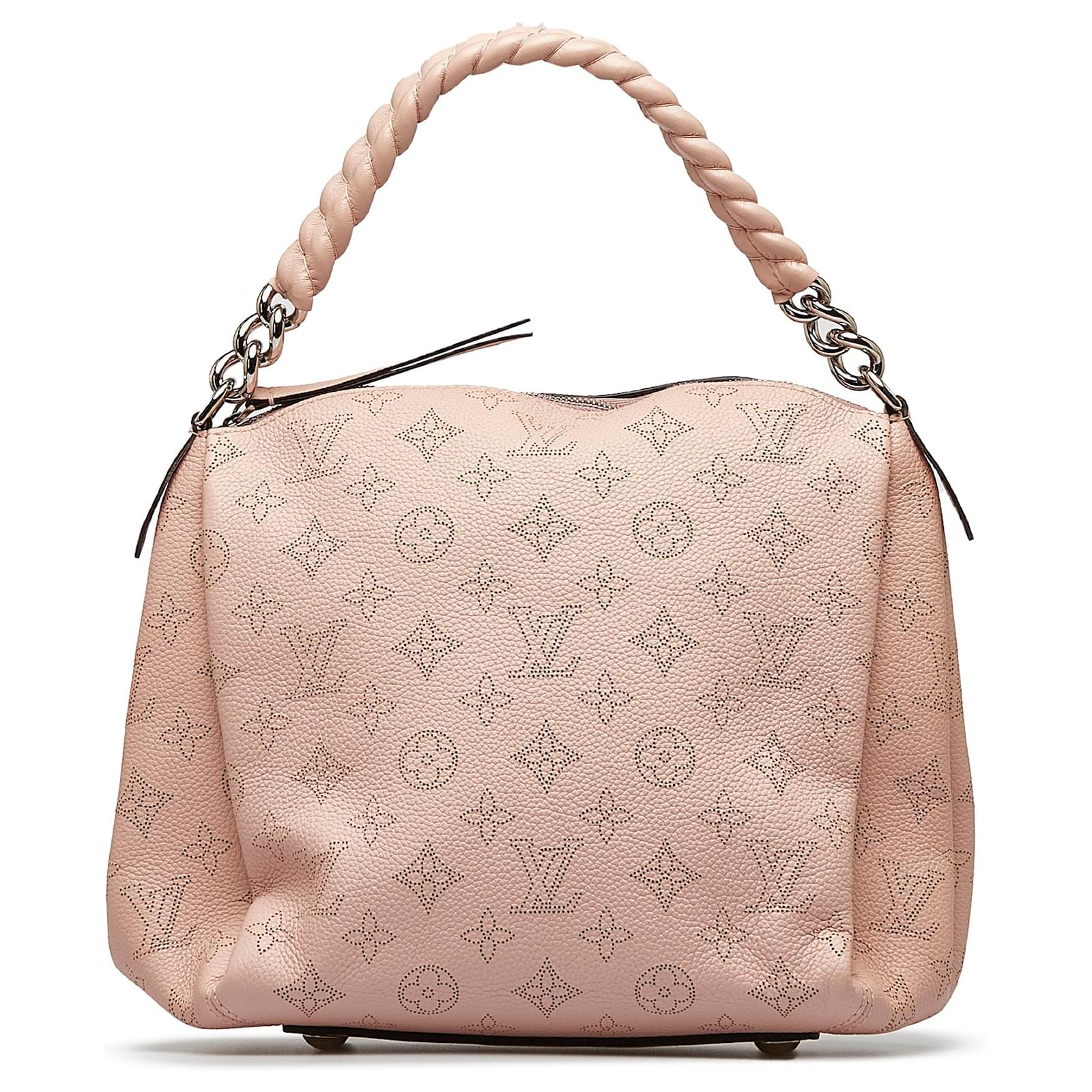 Alma bb calfskin handbag Louis Vuitton Pink in Pony-style calfskin