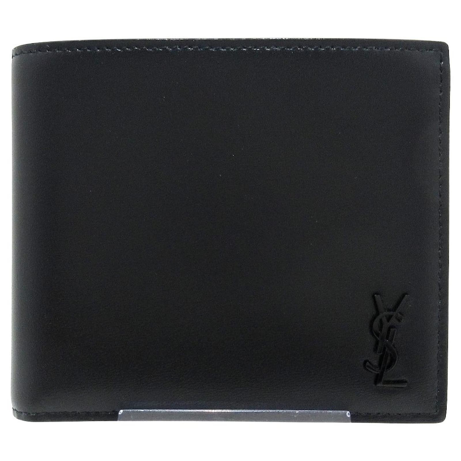 SAINT LAURENT Monogram leather bifold wallet