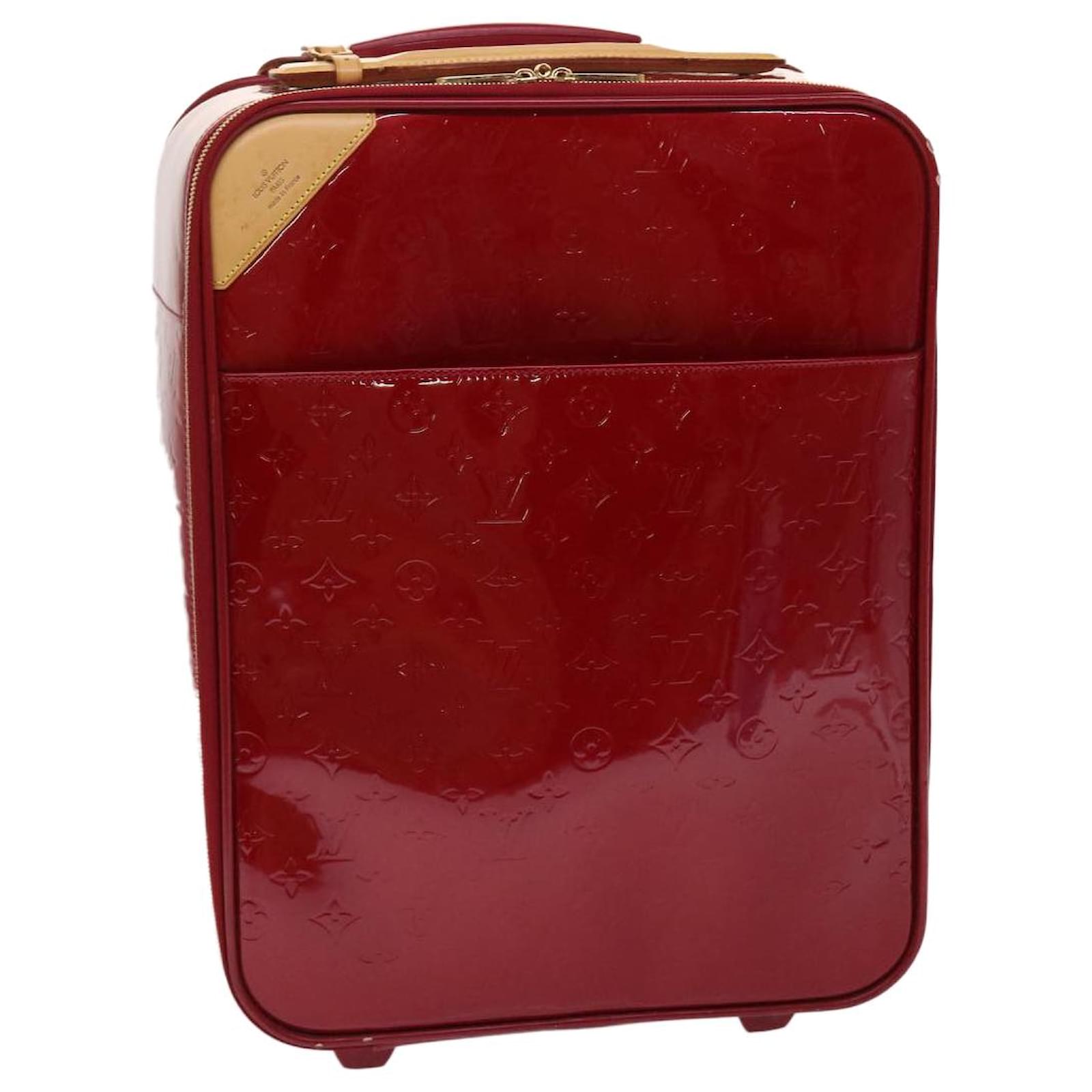 LOUIS VUITTON Pomme D'Amour Monogram Vernis Pegase 45 Suitcase