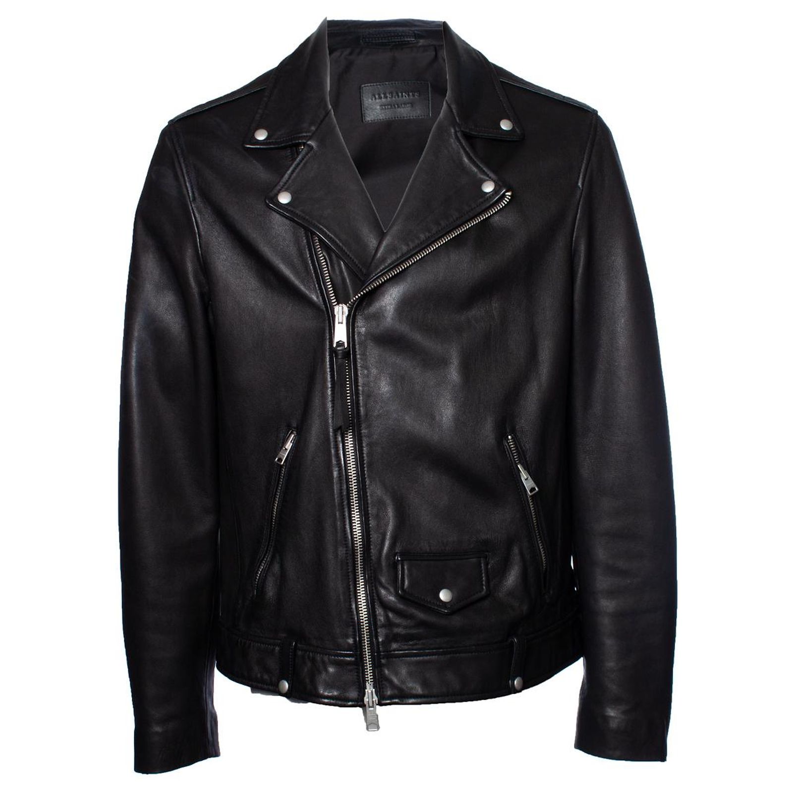 Pantalon En Cuir AllSaints Femme - Taille W26, Coupe Skinny - Occasion Très Bon état