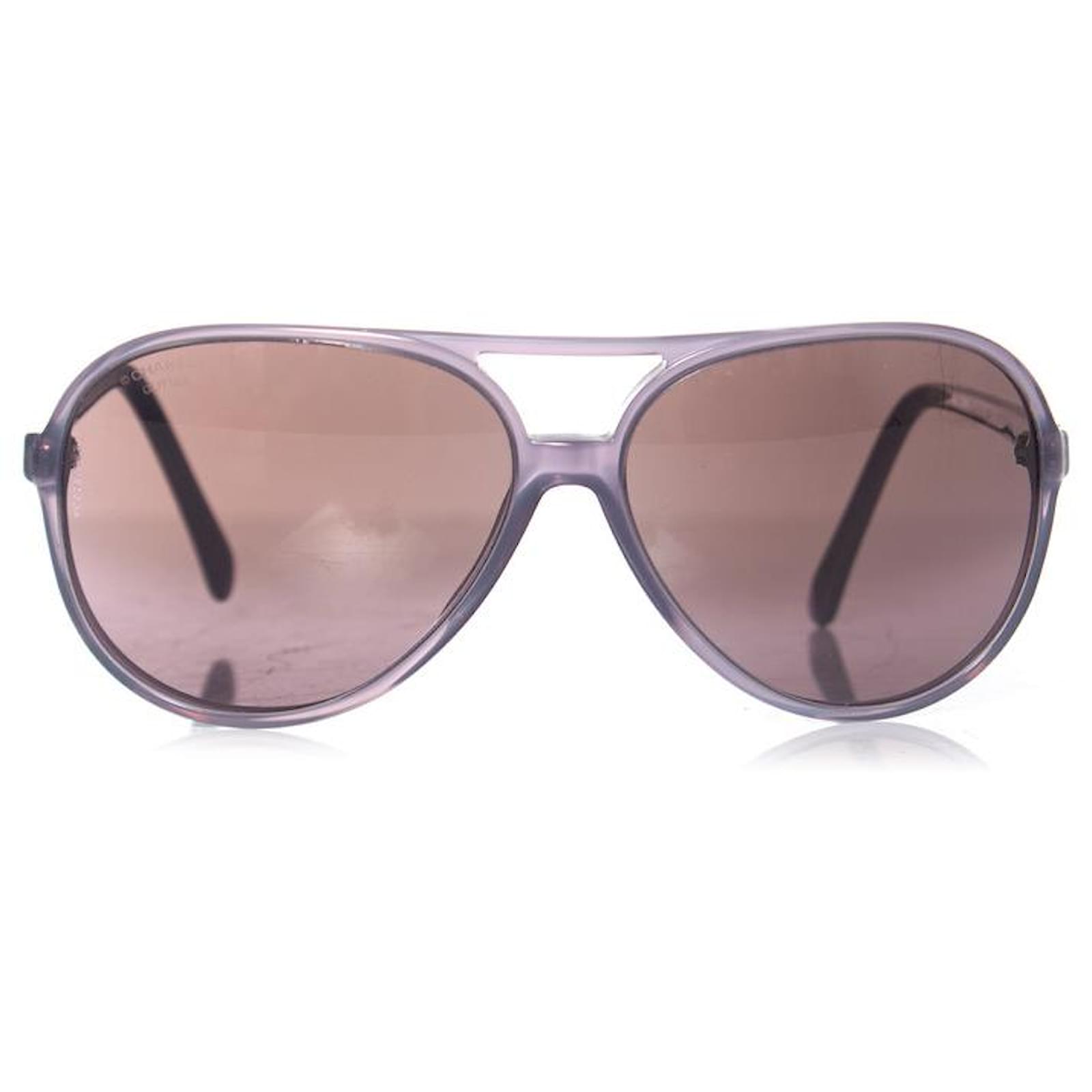 Chanel, Aviator sunglasses in purple