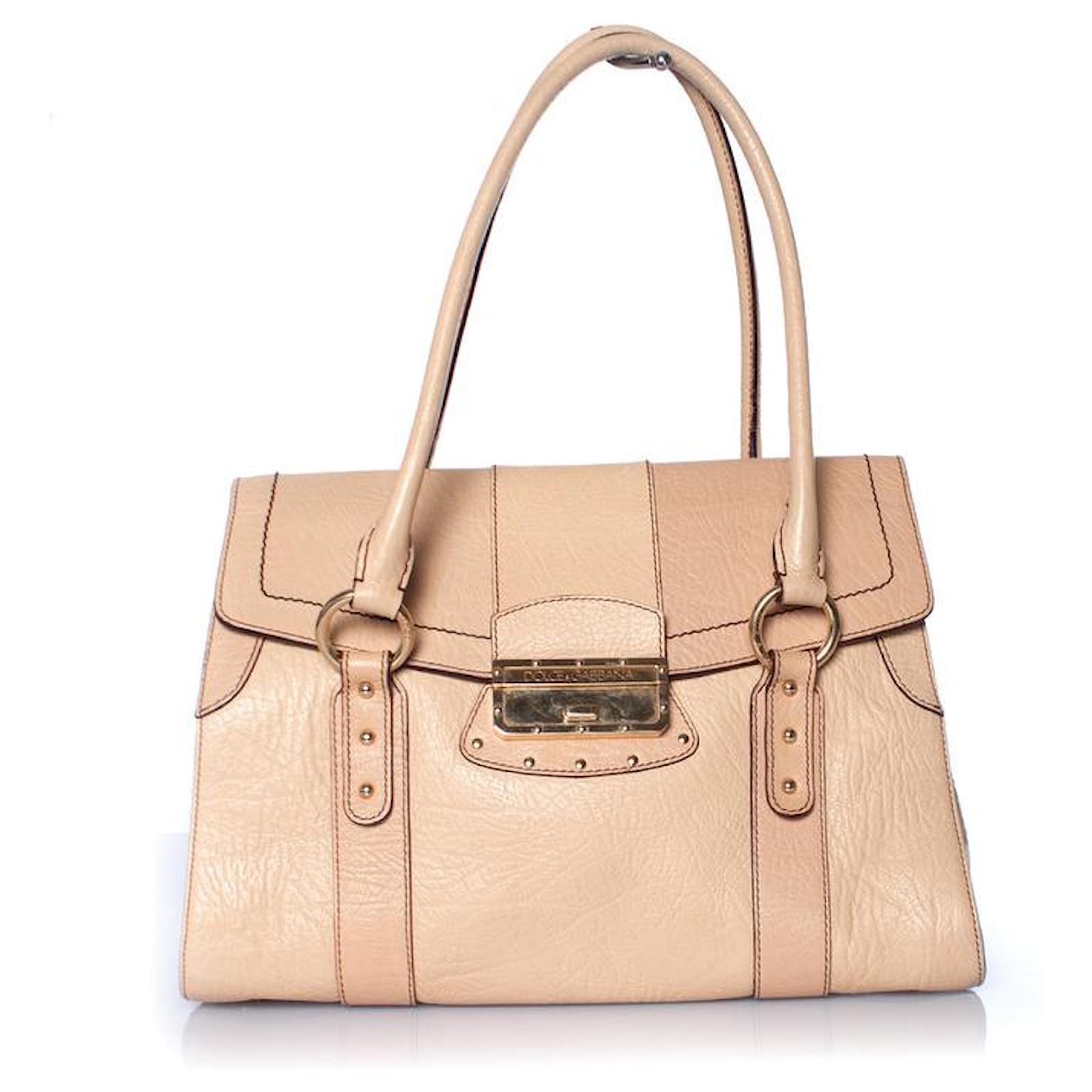 Dolce & Gabbana Sicily Medium Leather Handbag In Brown