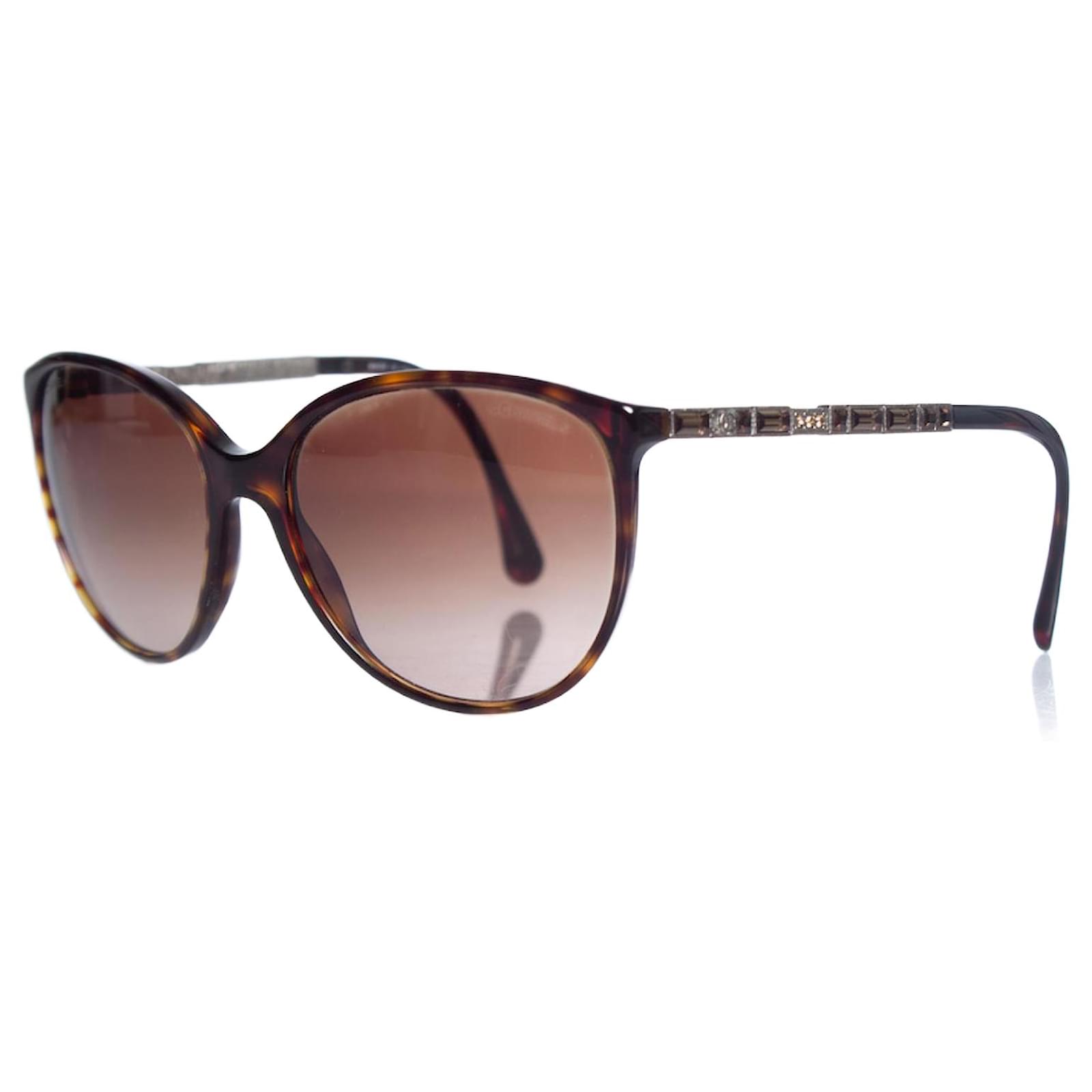 Chanel, brown cat eye sunglasses