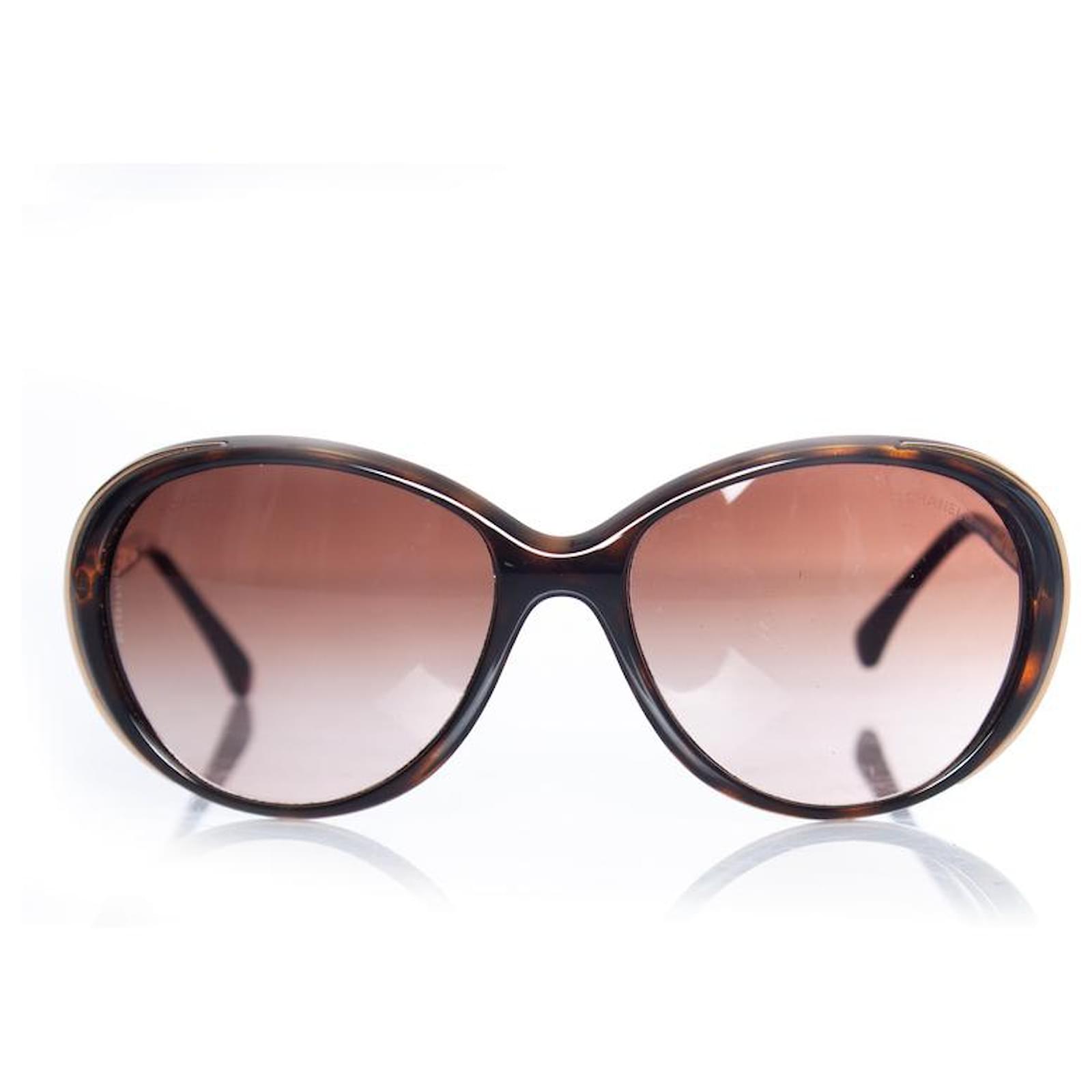 Chanel, Brown oval sunglasses ref.1003749 - Joli Closet