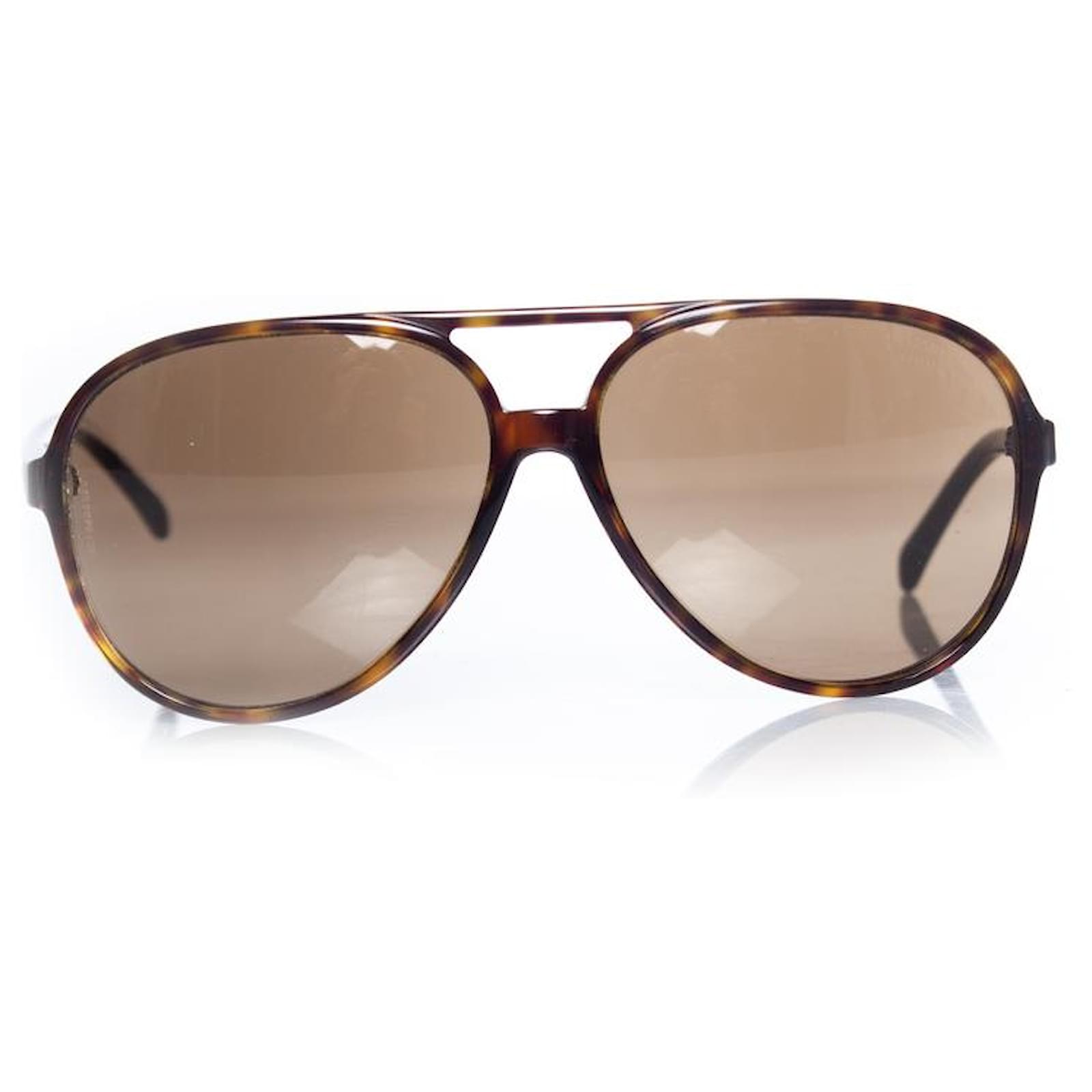 Chanel, aviator sunglasses in tortoise print Brown ref.1003750