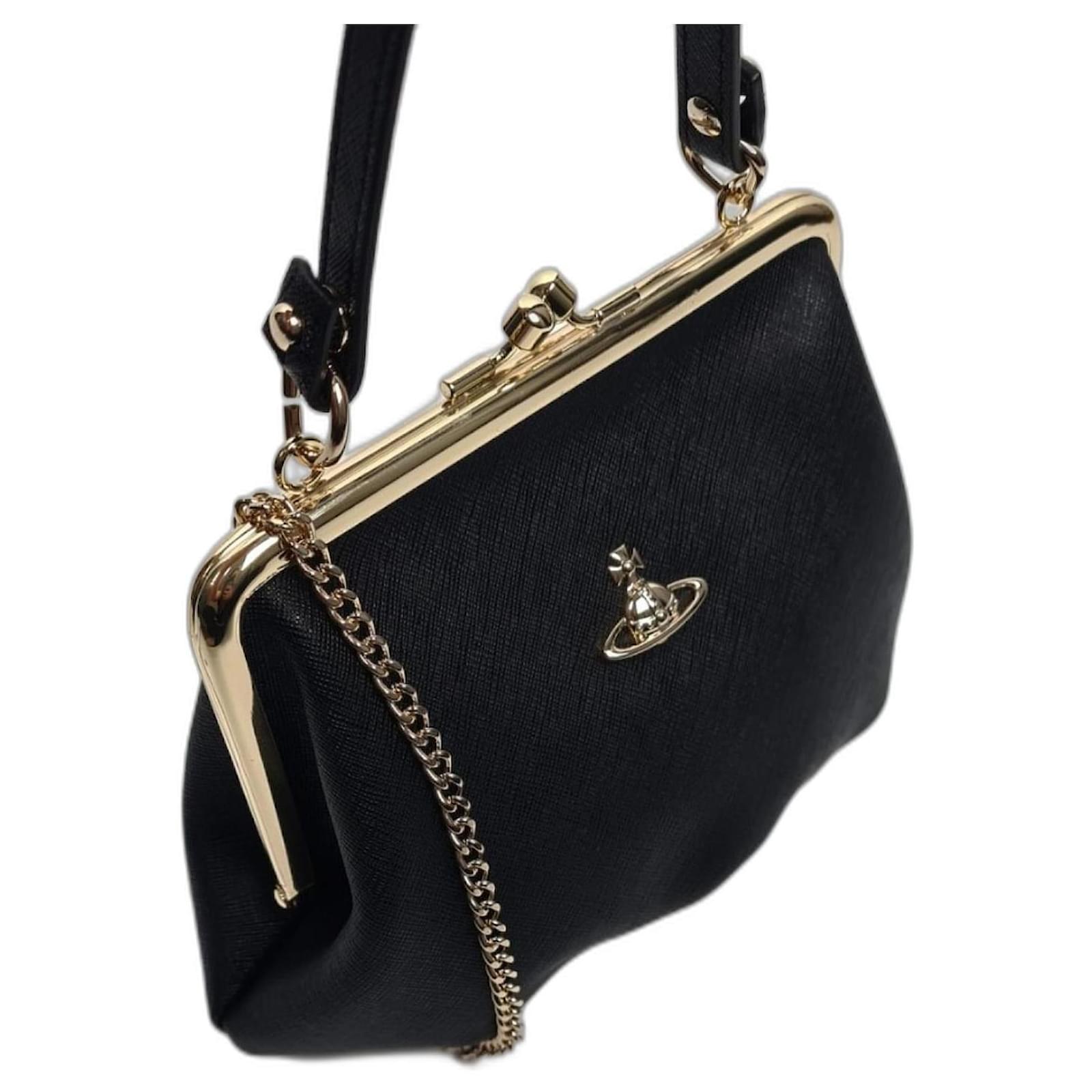 Vivienne Westwood Granny Frame Pouch in Black