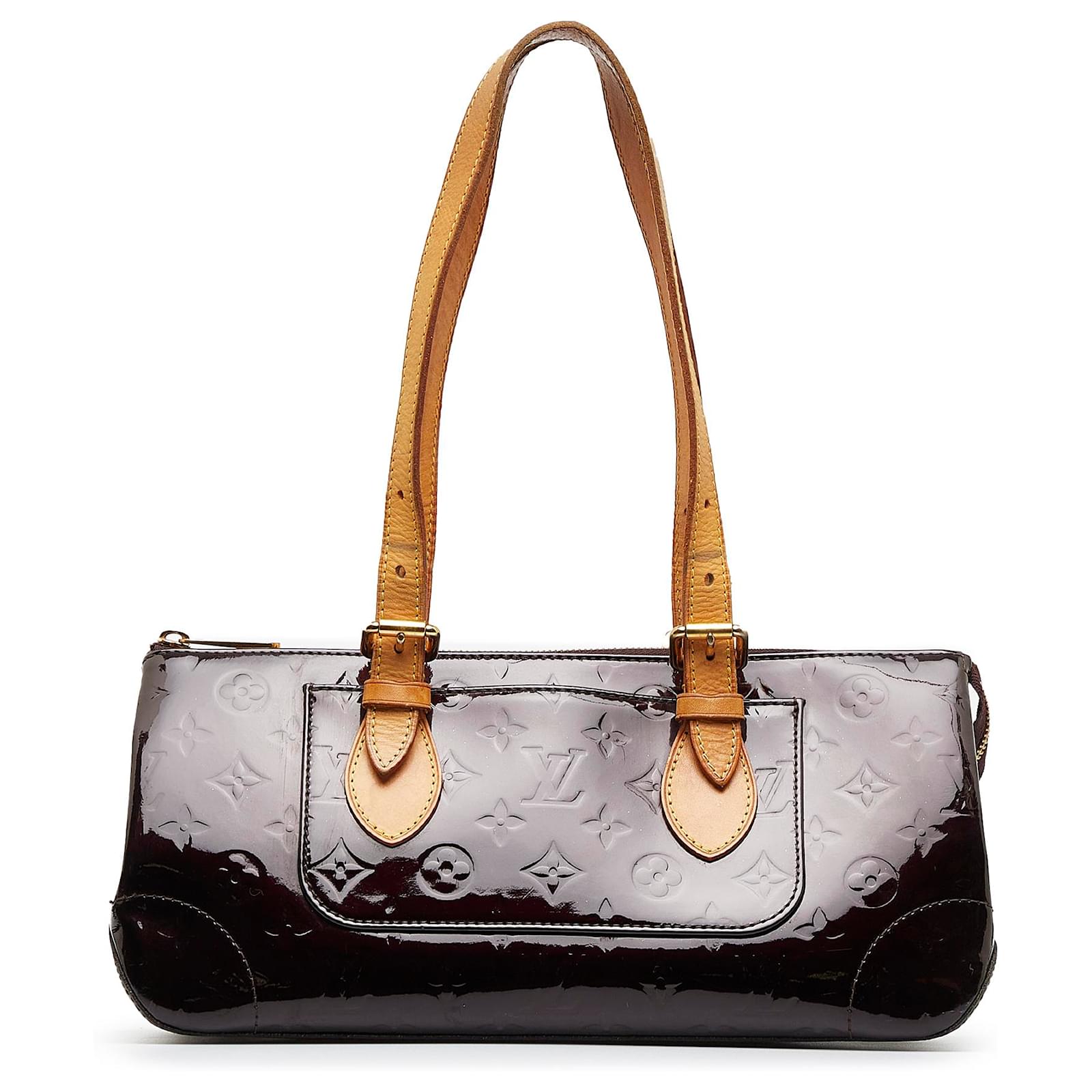 Purple Louis Vuitton Monogram Vernis Rosewood Avenue Shoulder Bag