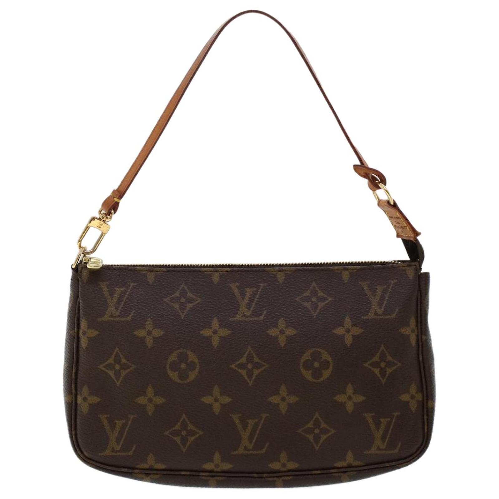 LOUIS VUITTON Monogram Canvas Pochette Dame Clutch Bag, Luxury