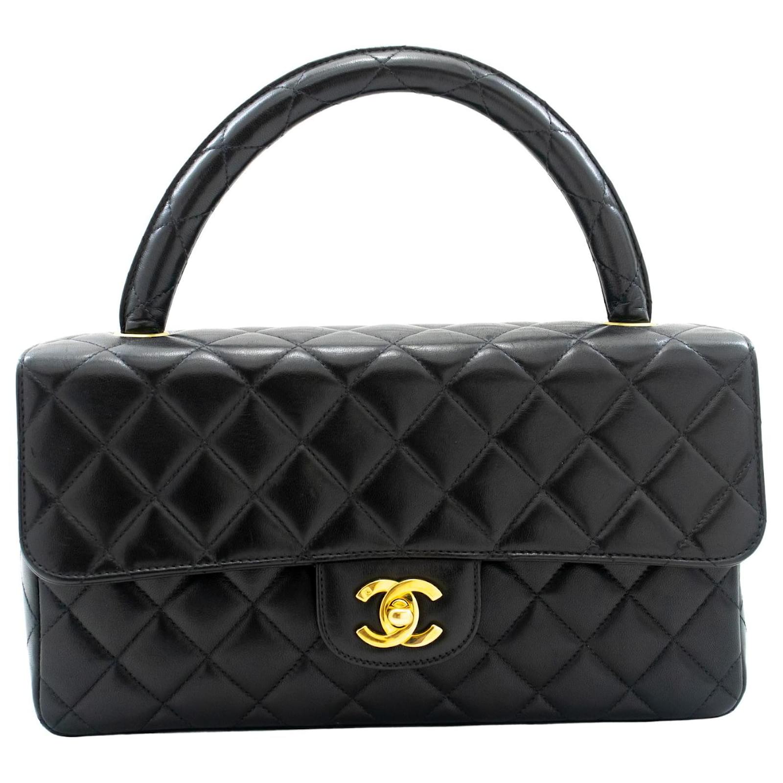 Timeless Chanel Sac à Rabat Black Leather ref.1005130 - Joli Closet