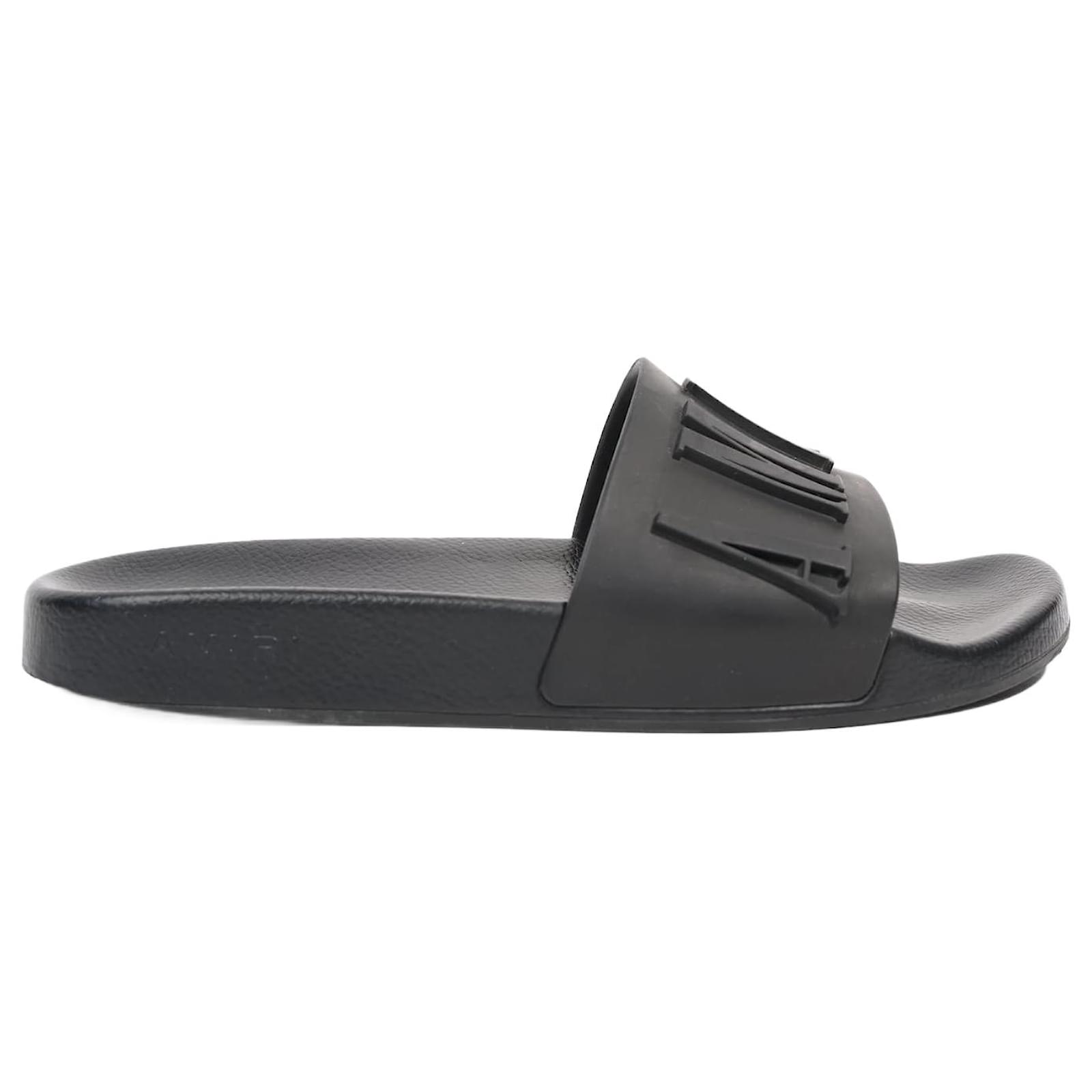 Men's Pool Slide Sandal in Black/white