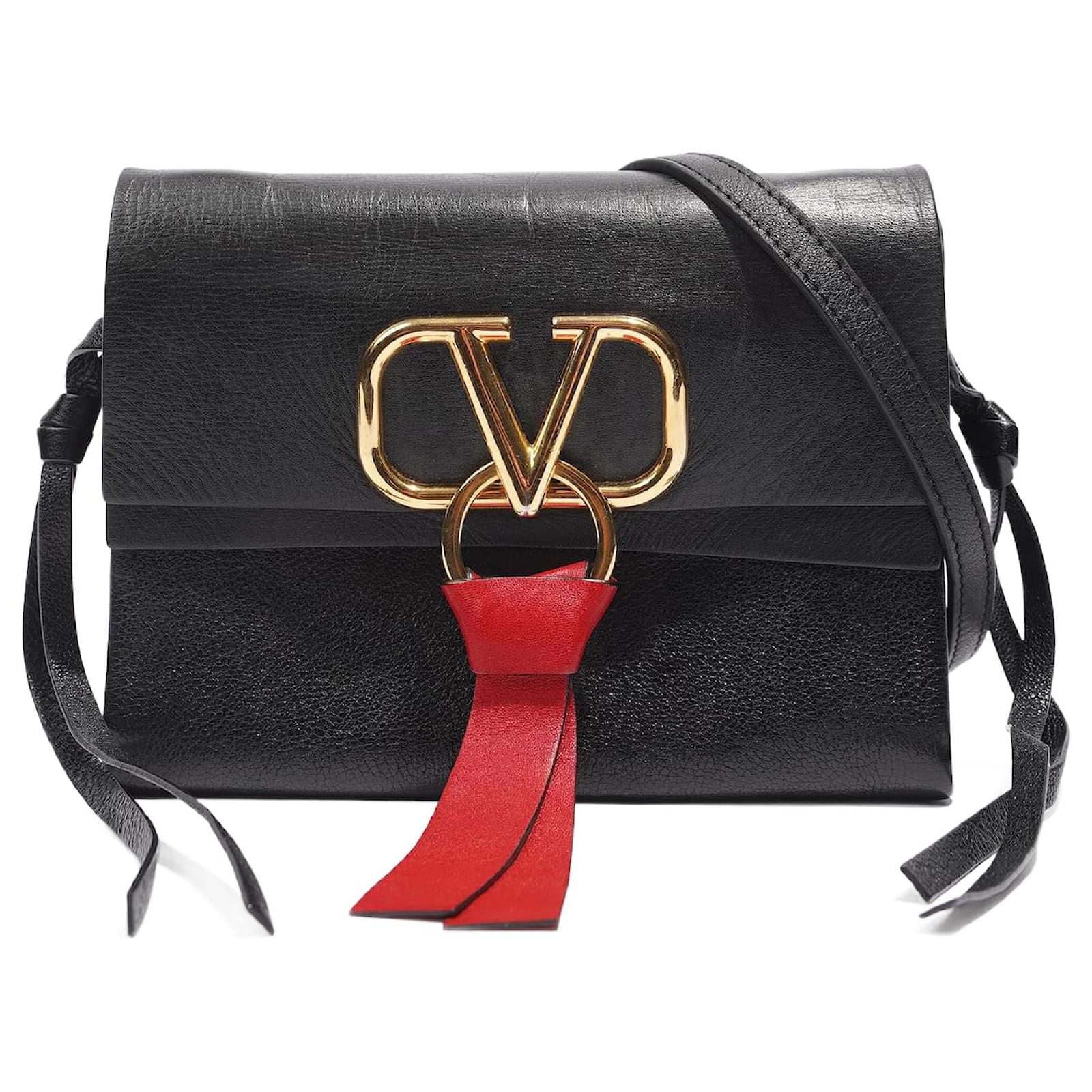 Valentino VRing Bag Black Leather ref.1005593 - Joli Closet