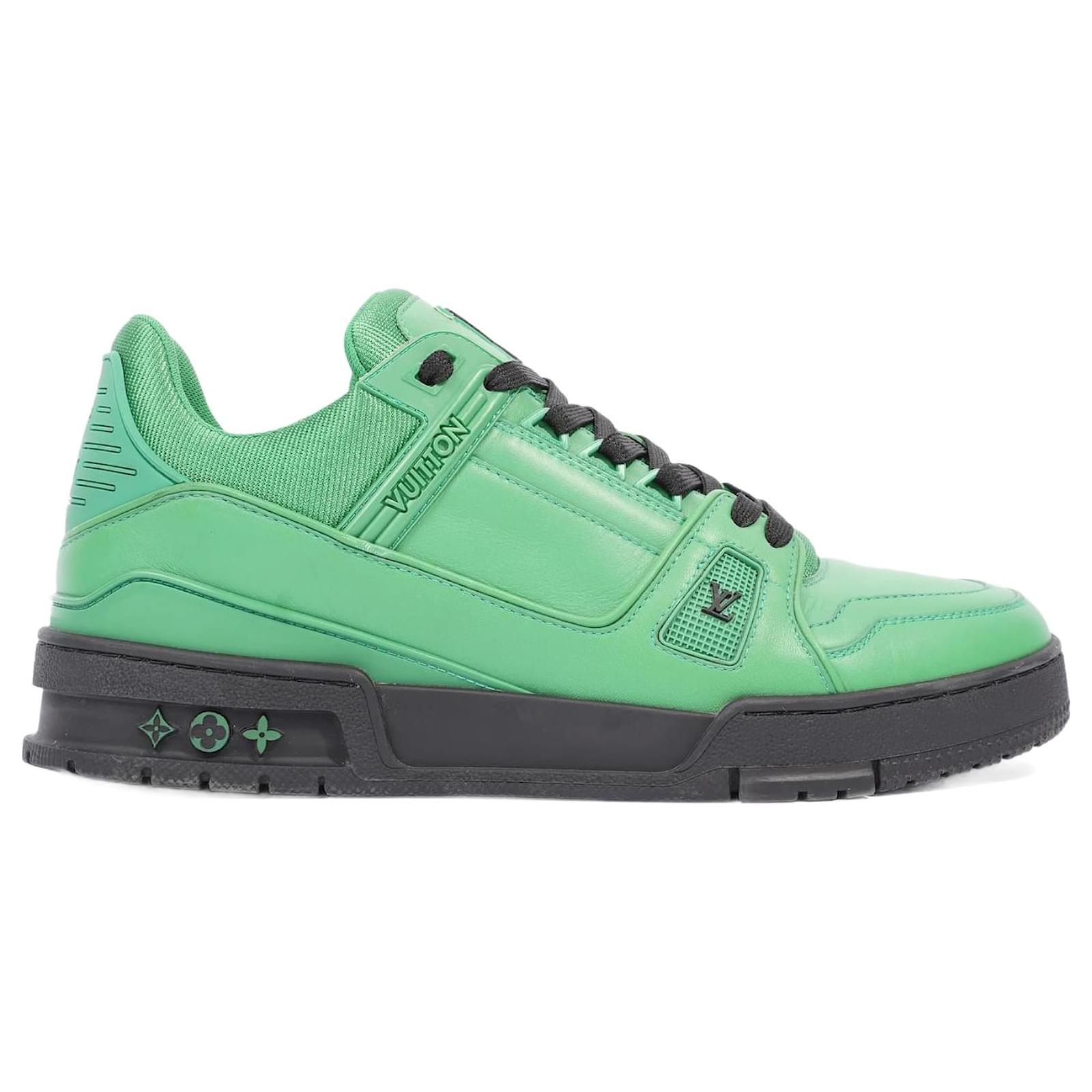 Zapatillas Para Hombre Louis Vuitton LV Trainer Sneaker, Verde