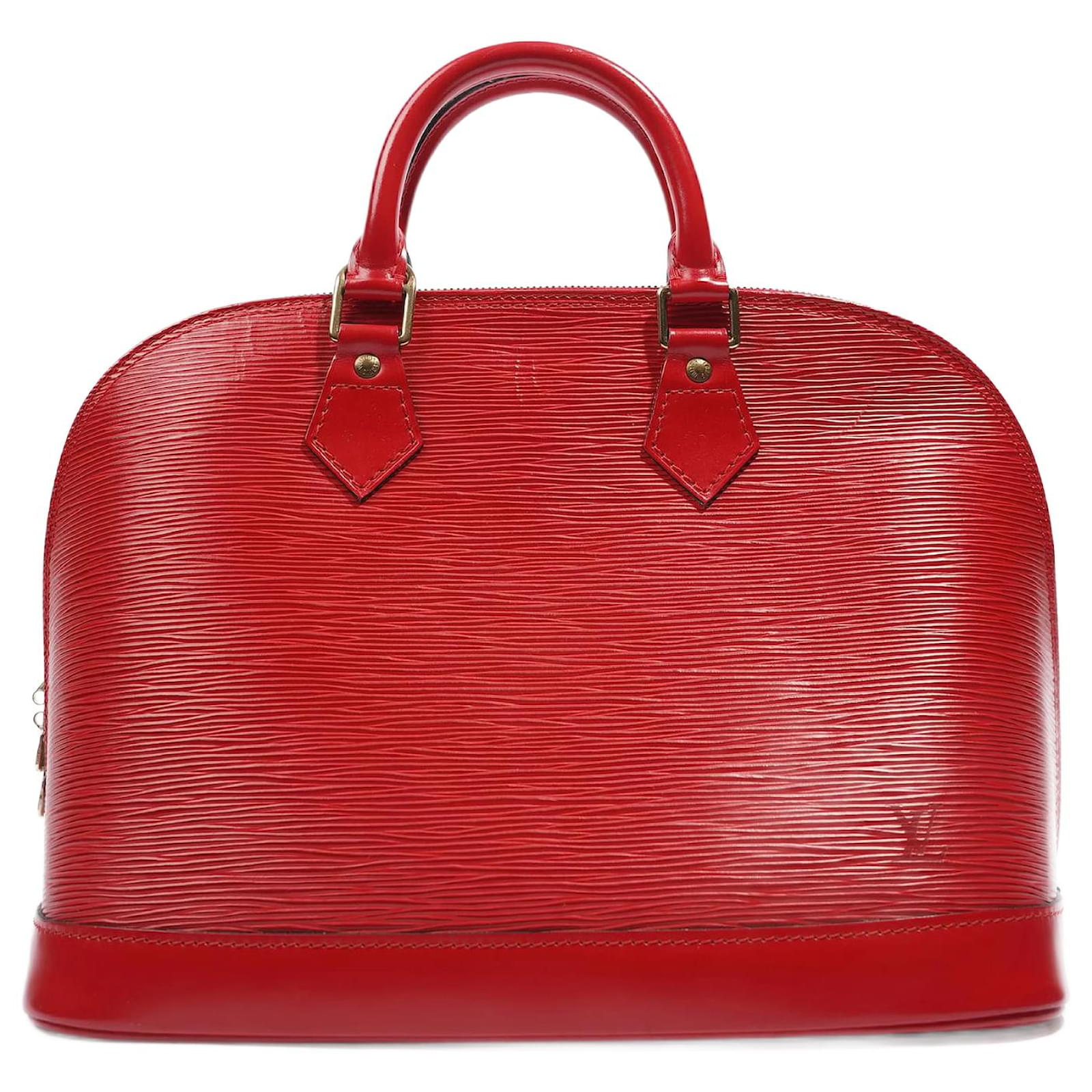 sac a main louis vuitton alma en cuir epi rouge pm