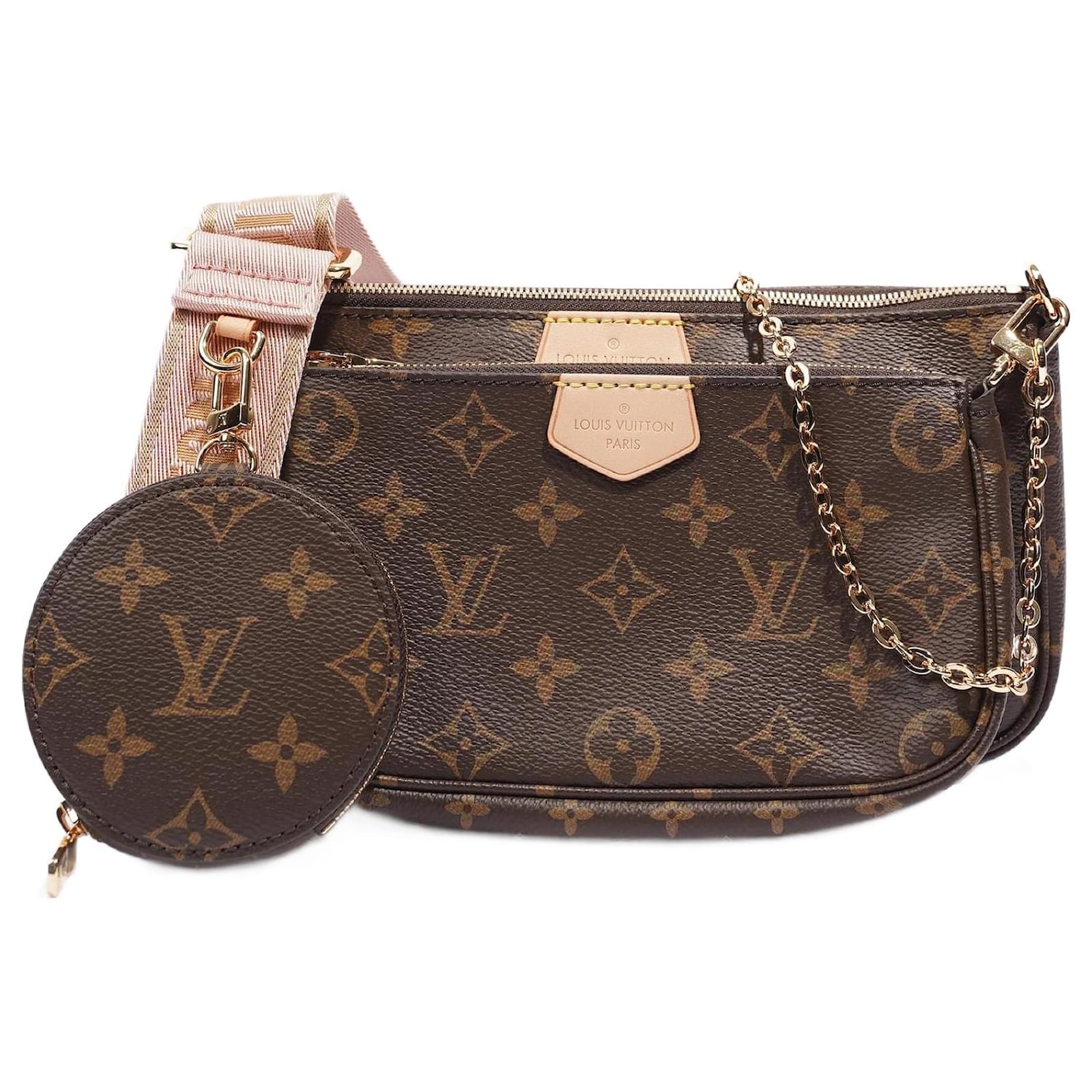 LOUIS VUITTON Donna Pochette in Tela in Marrone