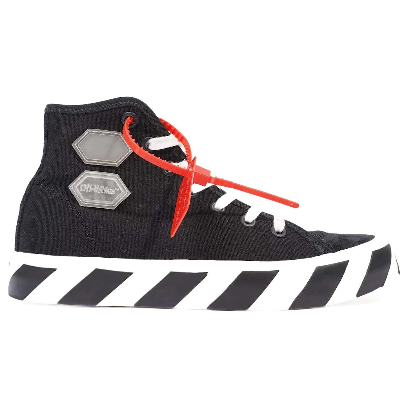 Off White Womens Vulcanized High Top Black EU 41 UK 8