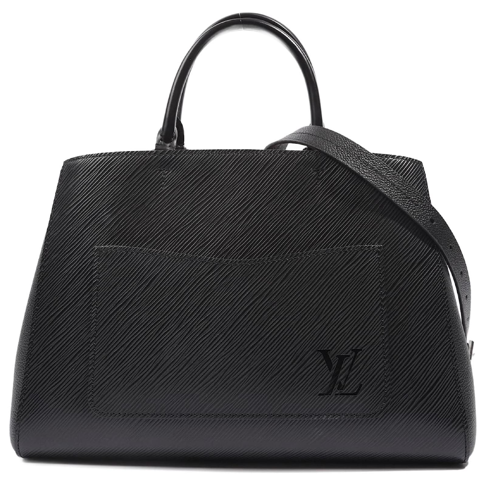 Louis Vuitton Womens Marelle Tote Bag Black Epi Leather MM ref
