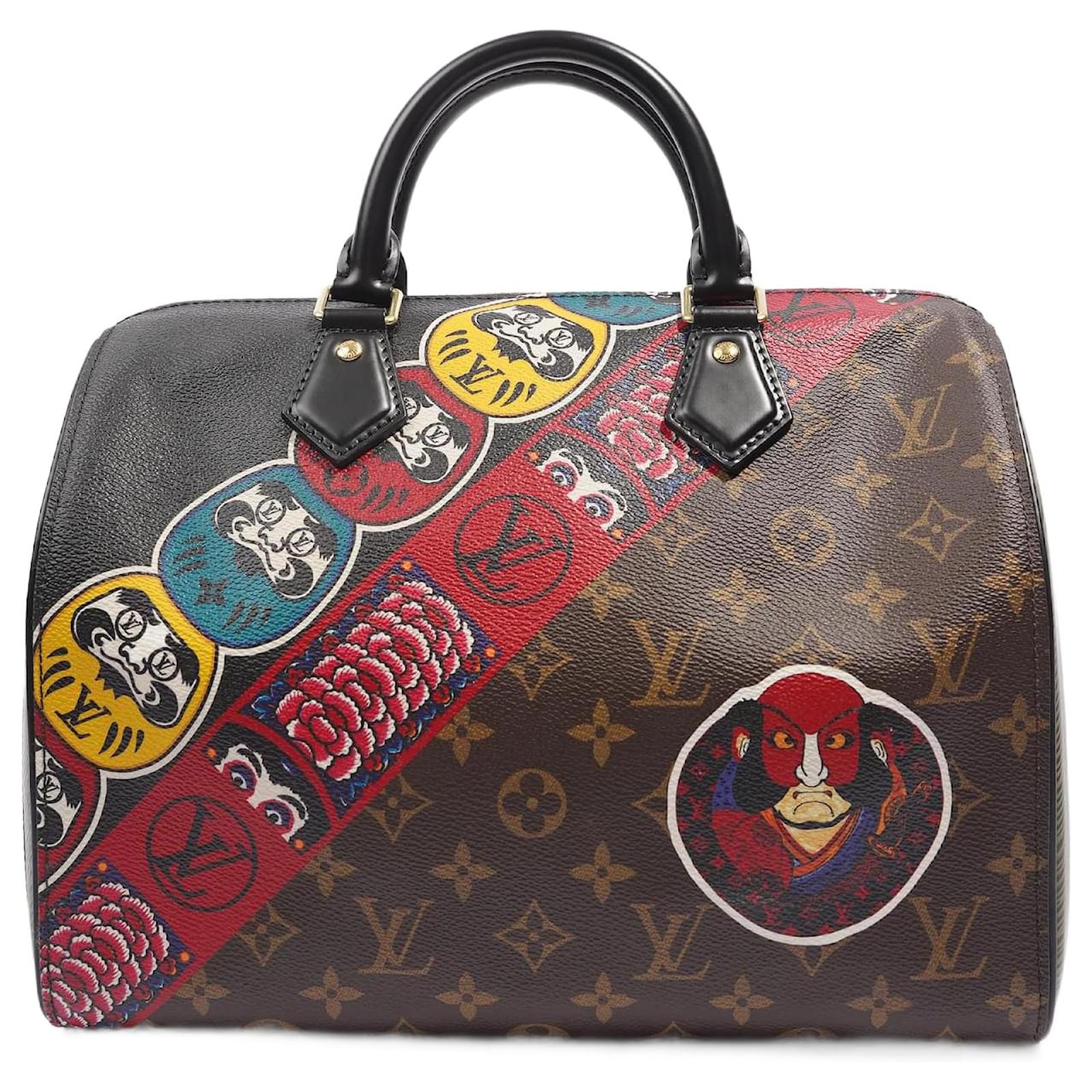 Louis Vuitton Limited Edition Monogram Kabuki Speedy 30 Bag