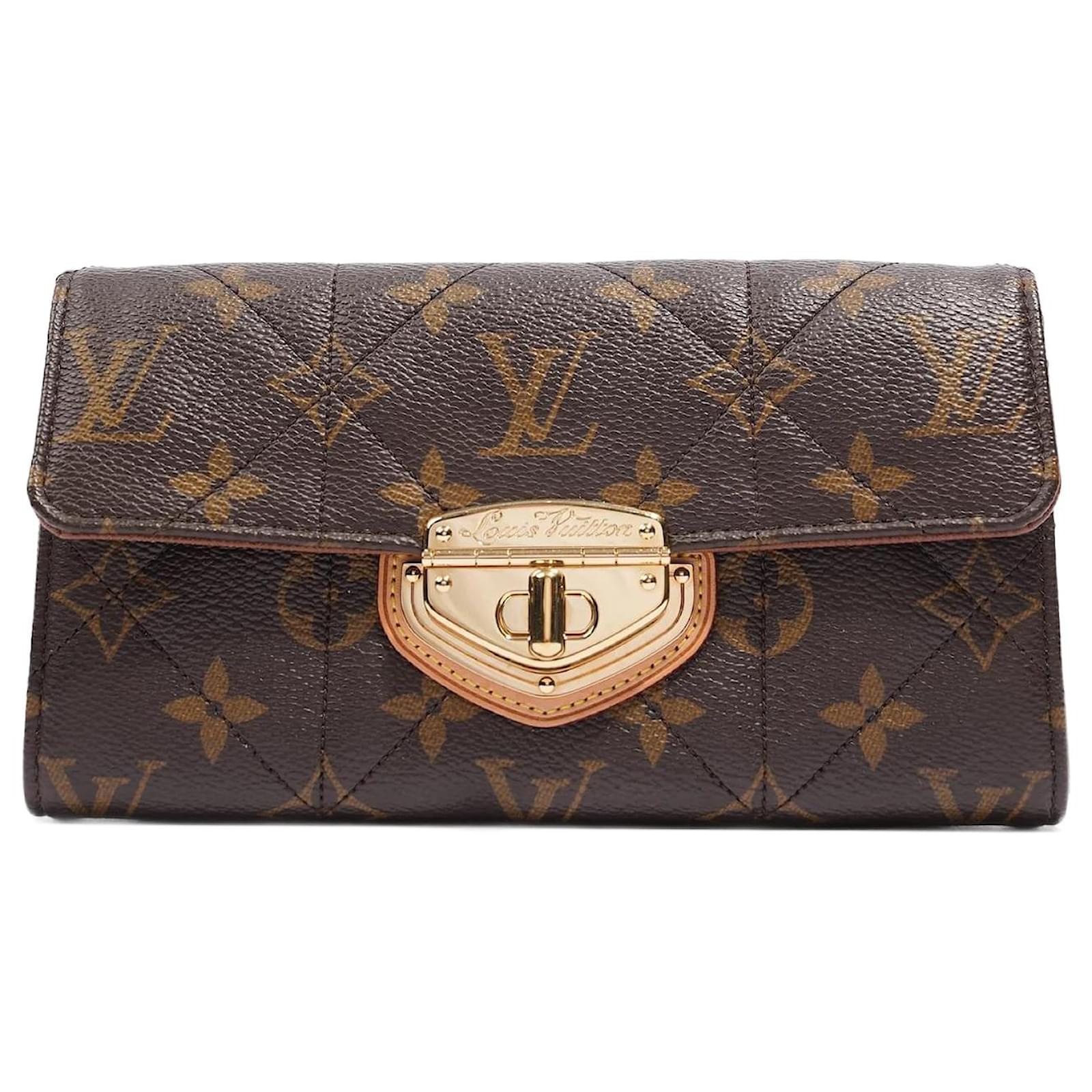 Louis Vuitton Womens Etoile Wallet Monogram / Gold Brown Cloth ref