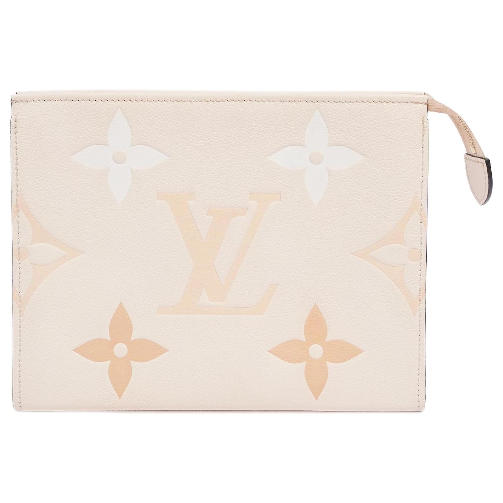 Louis Vuitton By The Pool Toiletry Pouch Beige 26 Leather ref