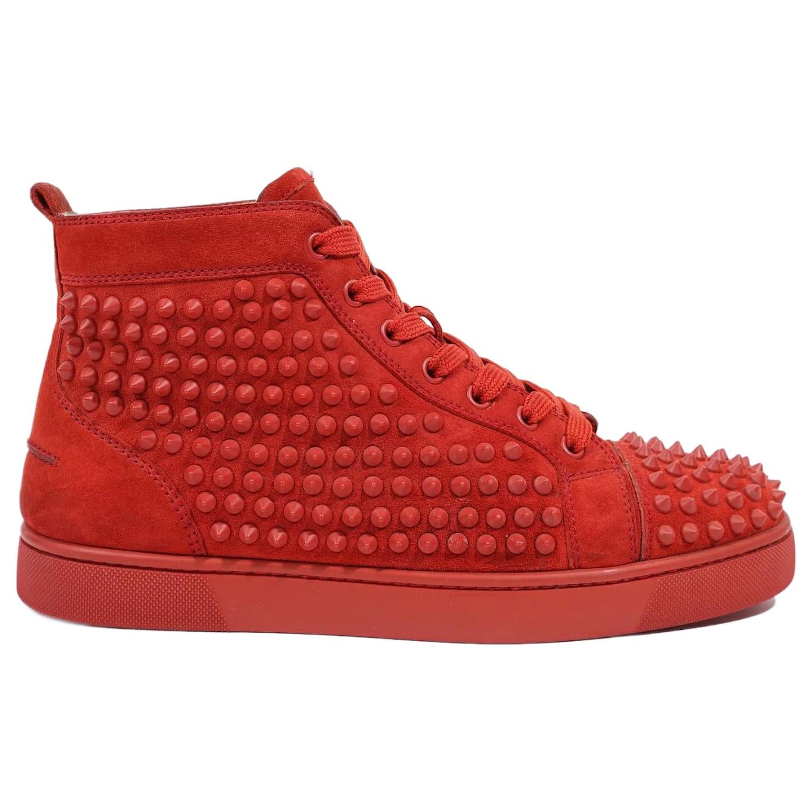 LOUBOUTIN, CHRISTIAN Red Fashion Sneakers for Men