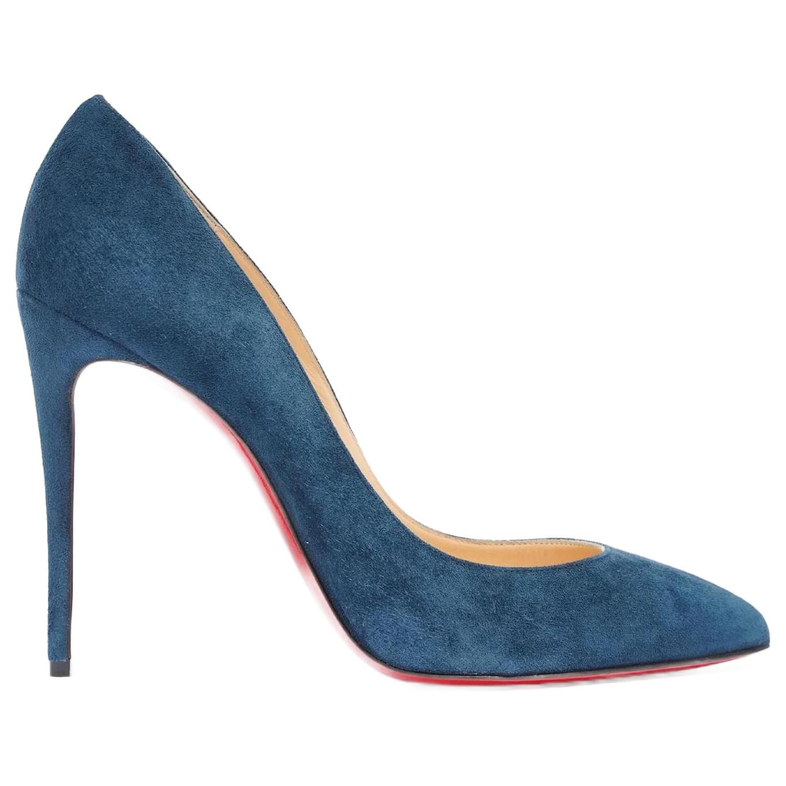 blue velvet christian louboutin