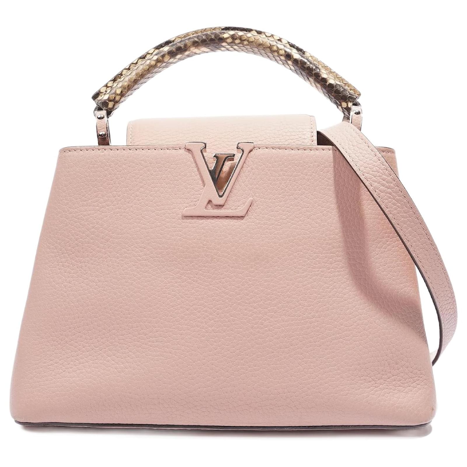 Louis Vuitton Capucines Womens Handbags, Pink