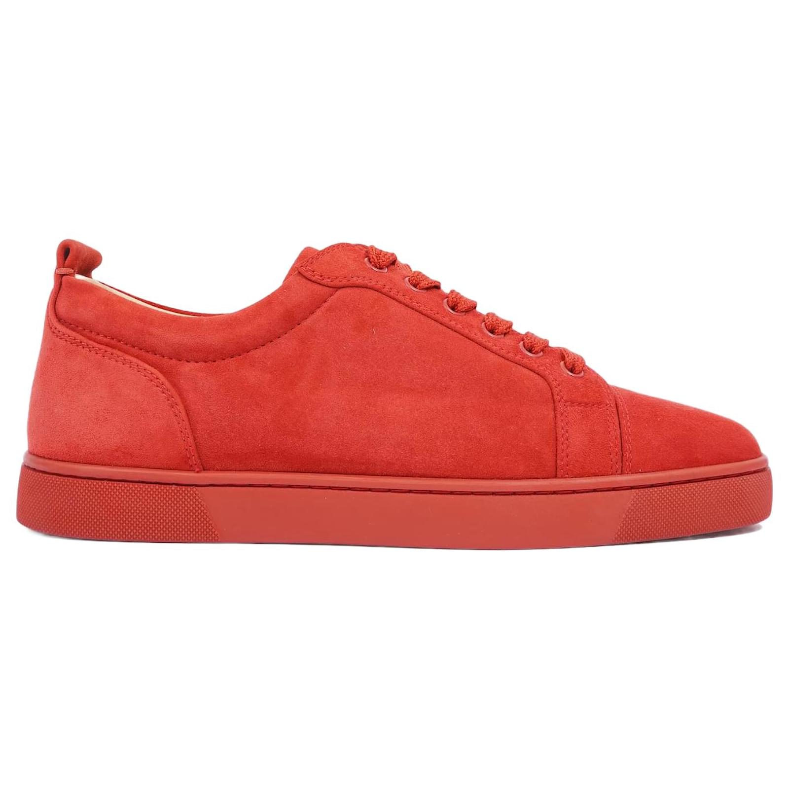 Christian Louboutin Suede Junior Spike Low Top Sneakers Size 41 Christian  Louboutin