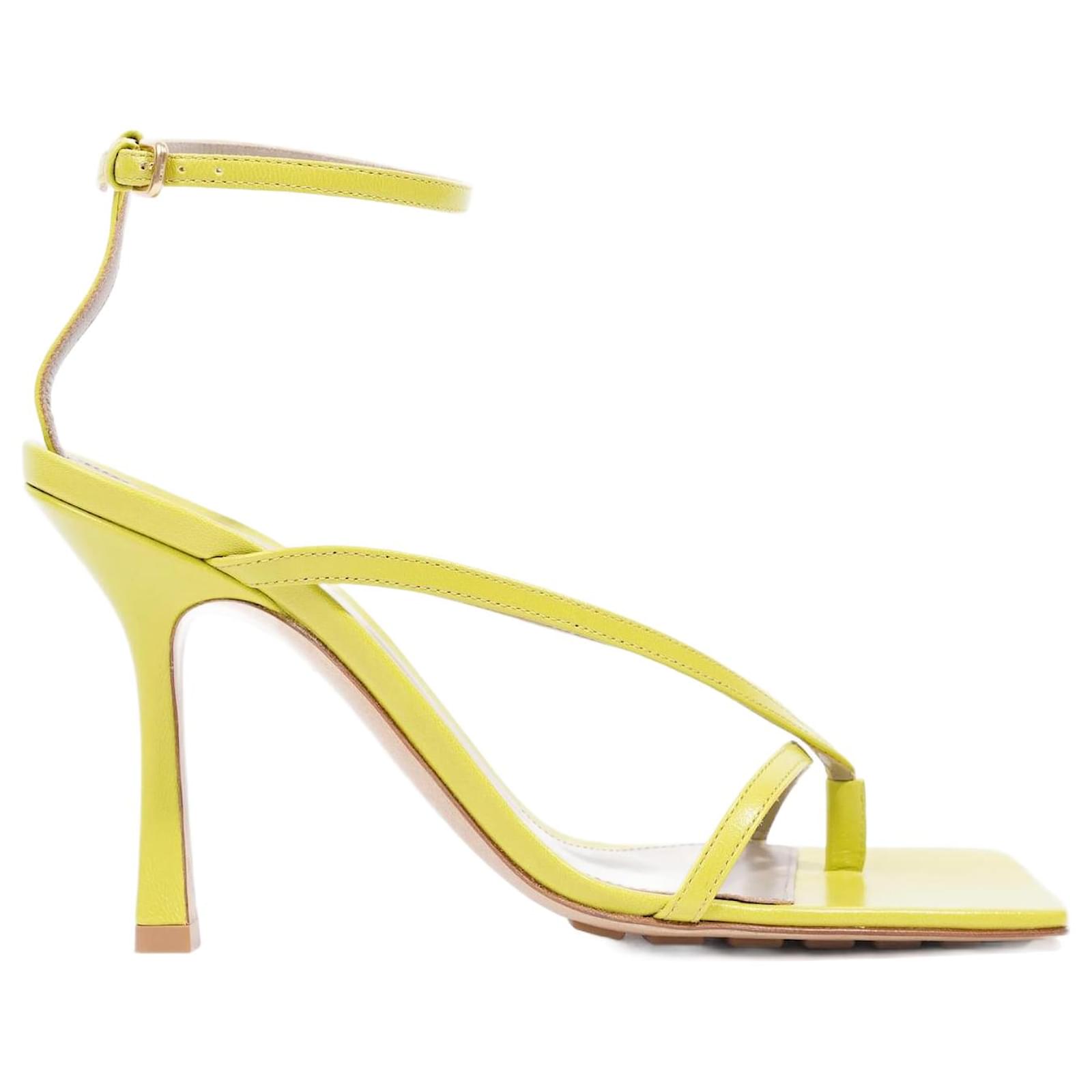 BOTTEGA VENETA Womens Silver Iridescent Padded Ankle Strap Strappy Square Toe Stiletto Buckle Leather Dress Thong Sandals Shoes