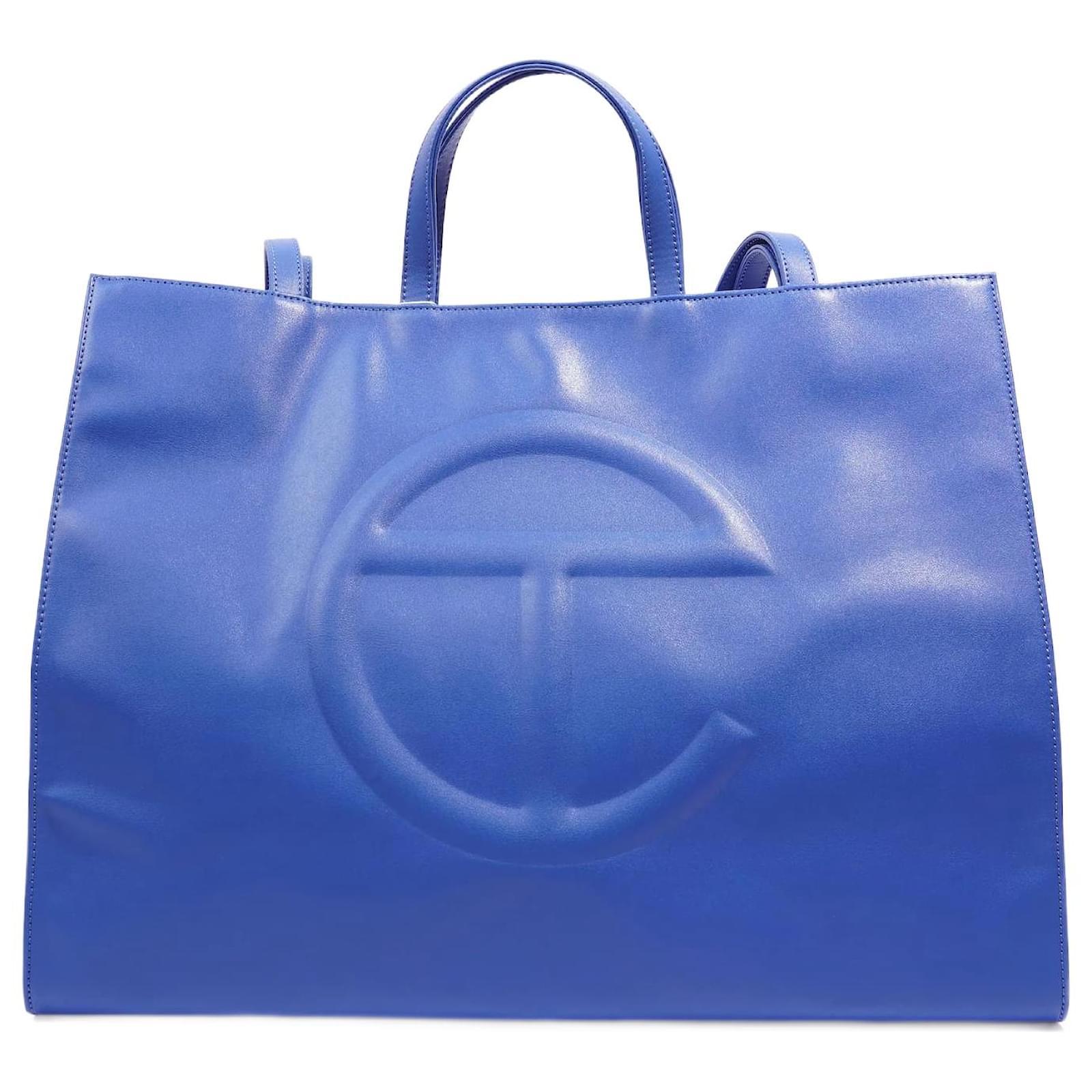 Autre Marque Telfar Womens Shopping Bag Blue Large Leather ref.1006512 -  Joli Closet
