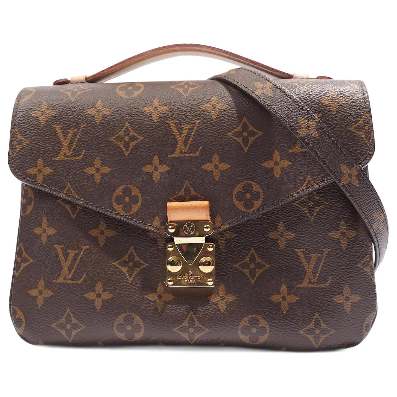 Louis Vuitton Monogram Canvas Braided Handle Pochette Metis Bag