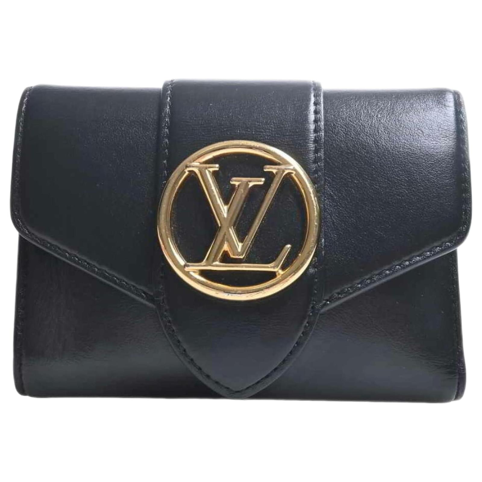 Louis Vuitton Pont Neuf Blue Leather Handbag (Pre-Owned)