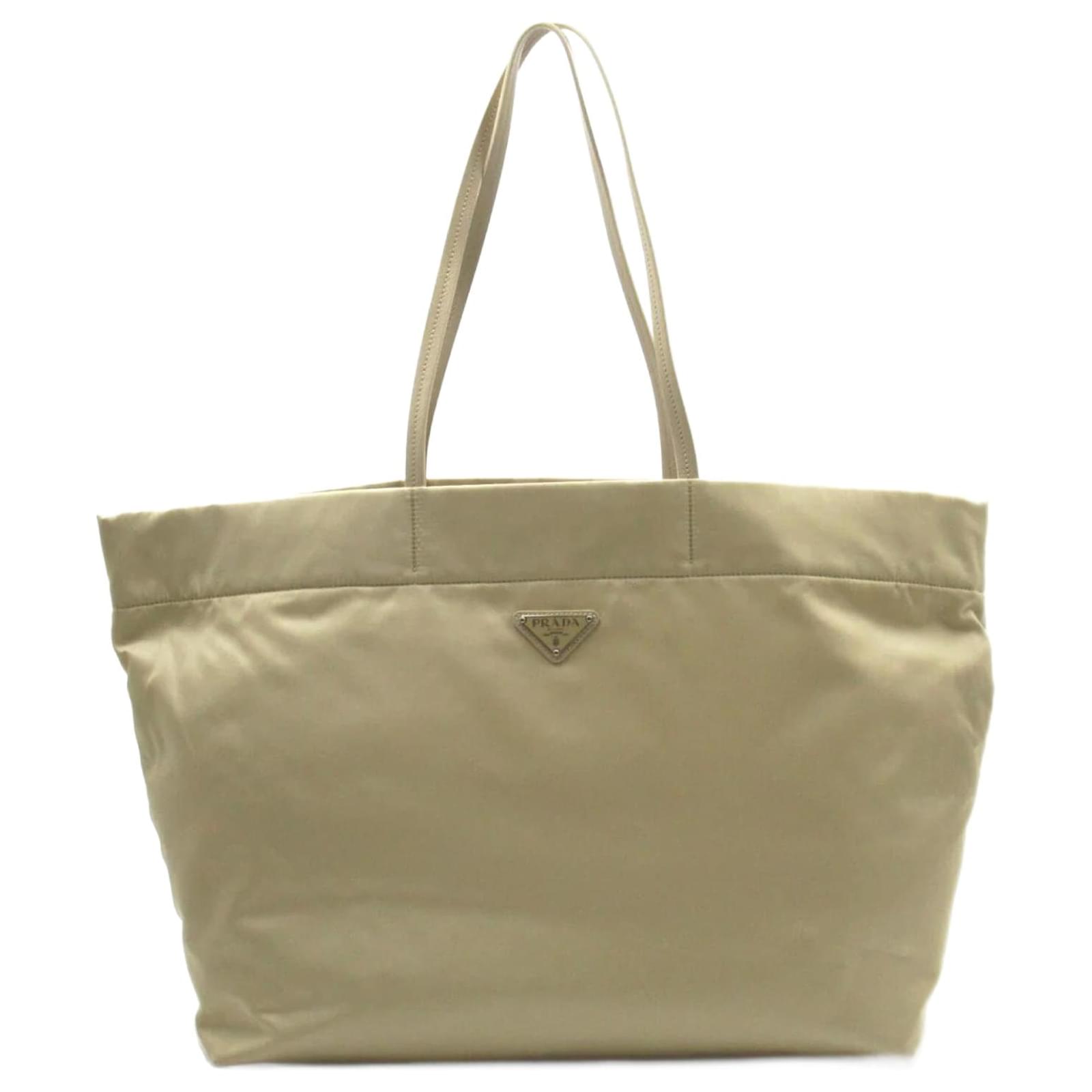 Prada Tessuto Tote Bag Brown Cloth Nylon ref.1006733 - Joli Closet