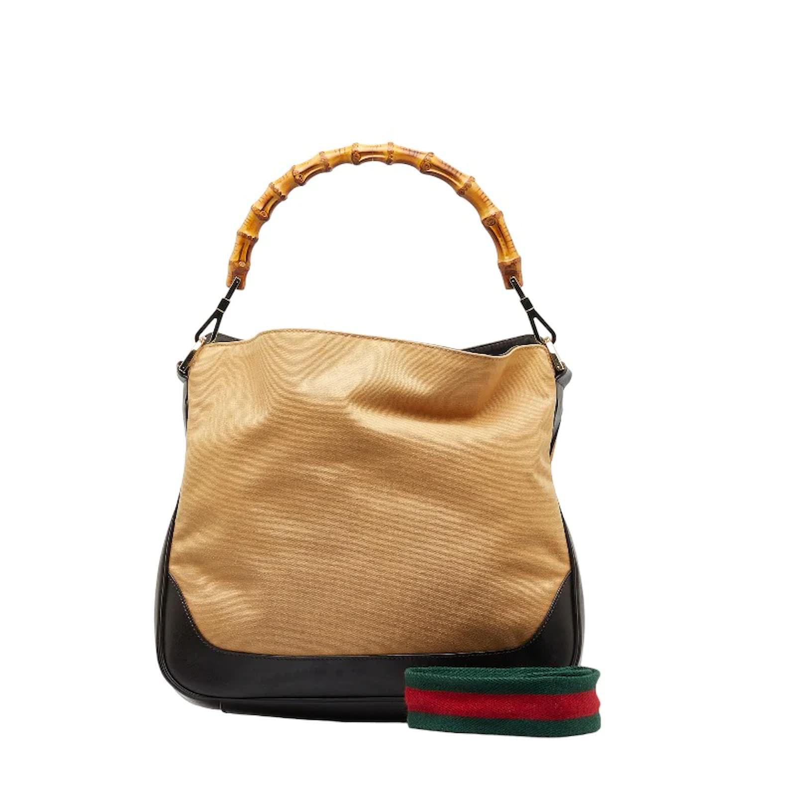 Cloth-Leather Bamboo Bag GUCCI selling