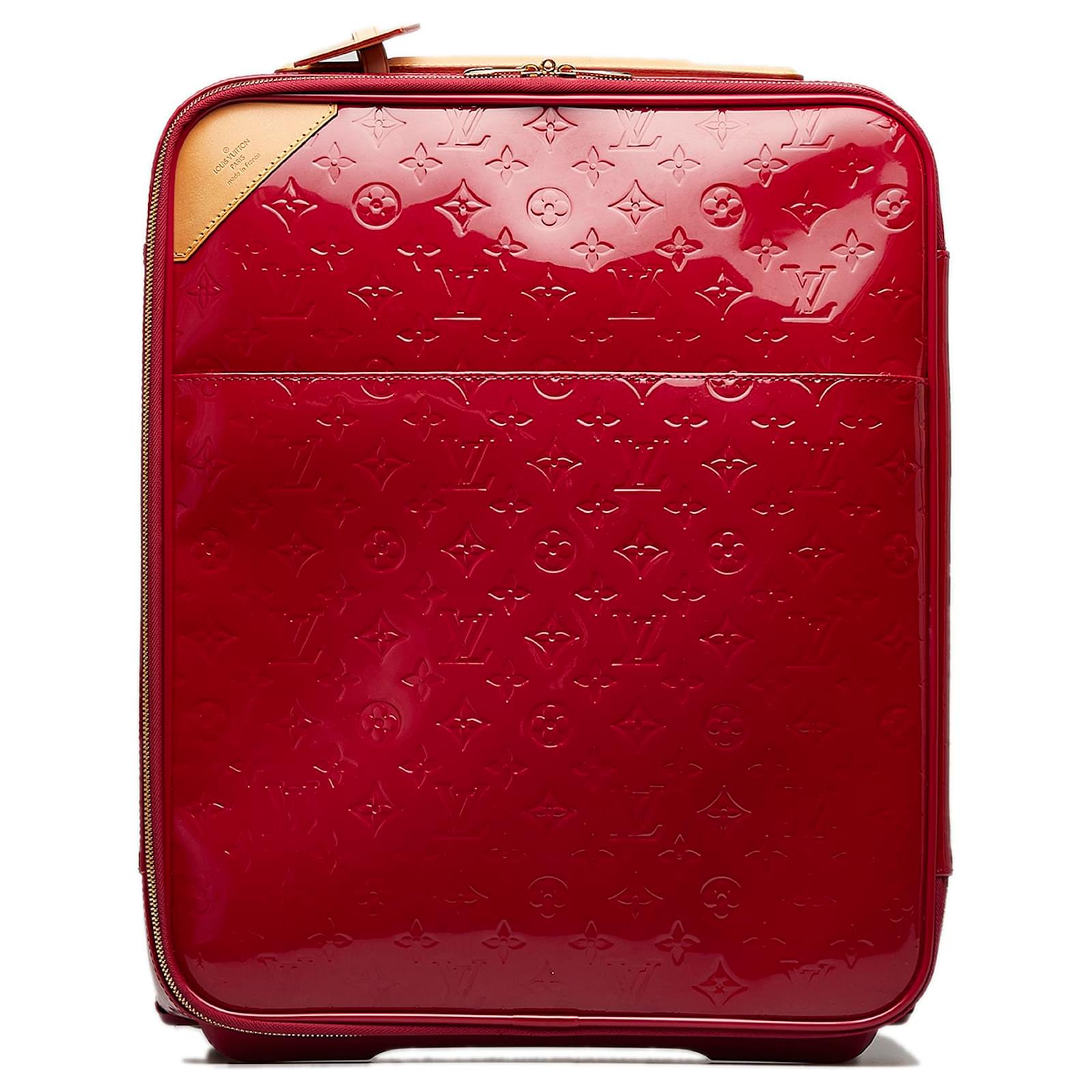 Buy Louis Vuitton Pegase 45 Trolley In Red Patent Leather