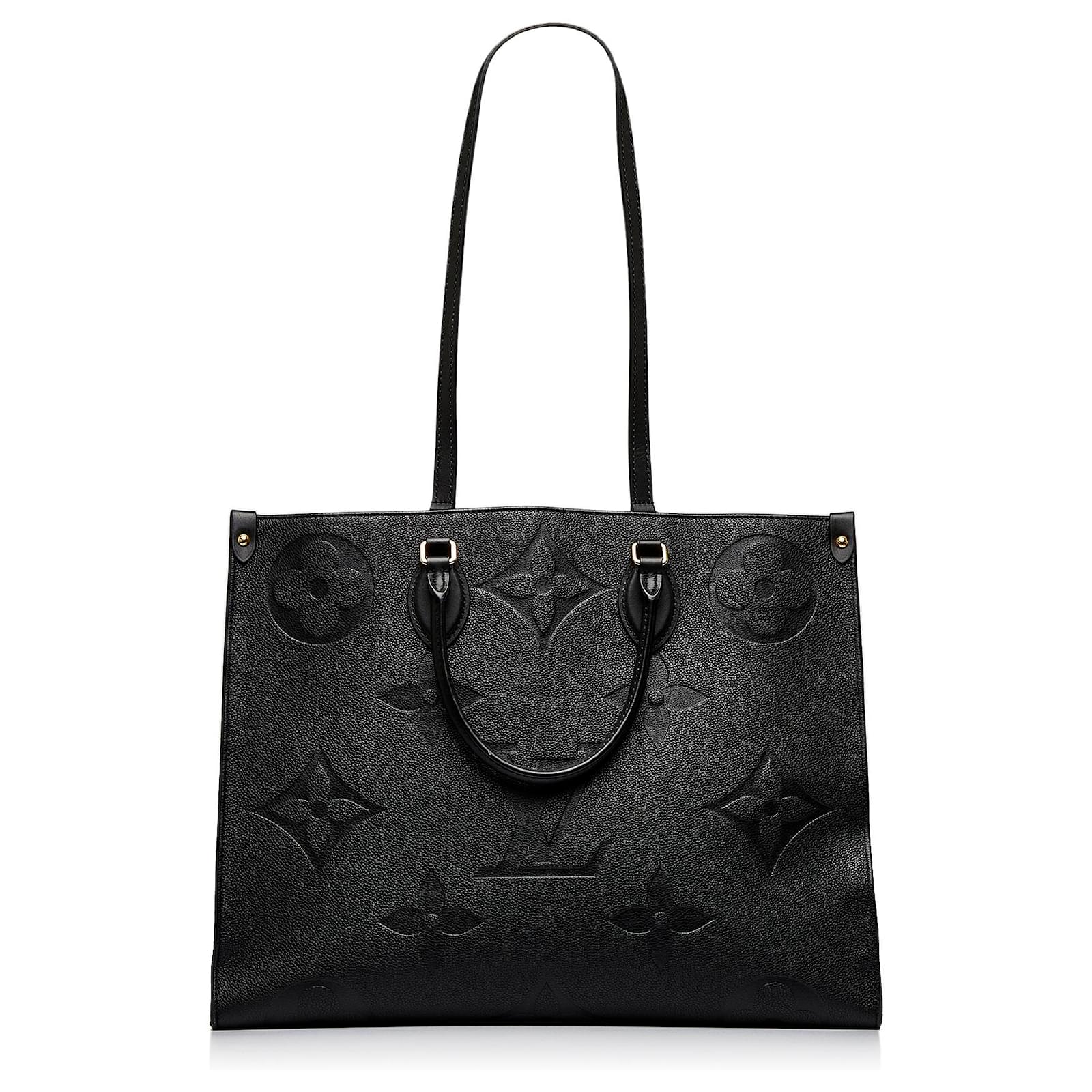 Louis Vuitton Black Monogram Empreinte Onthego MM Leather ref