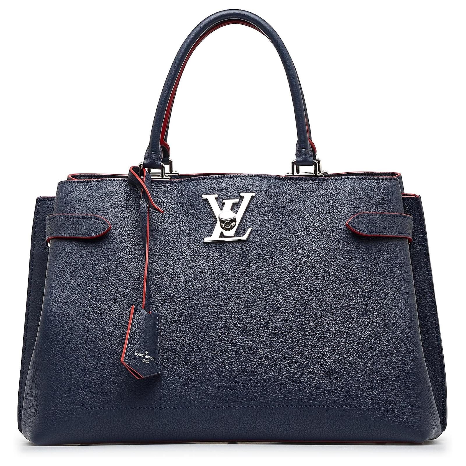 Louis Vuitton Lockme Day Bag Leather Blue