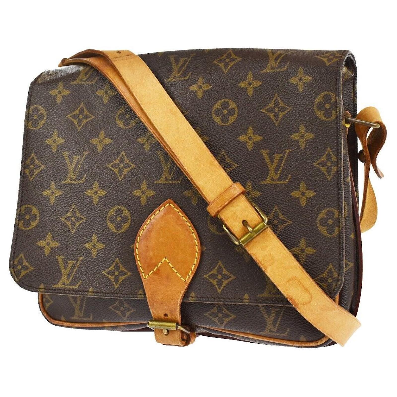 Louis Vuitton Monogram Cartouchiere GM M51252 Brown Cloth ref