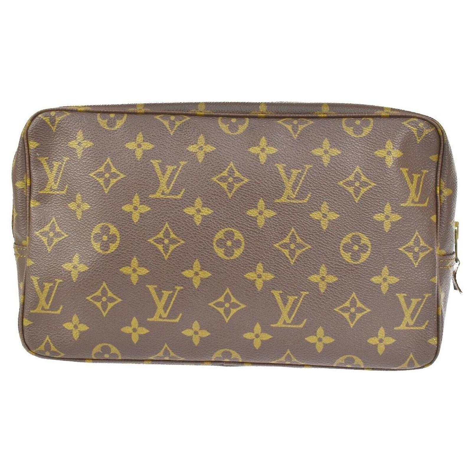 Louis Vuitton Trousse De Toilette Brown Canvas Clutch Bag (Pre