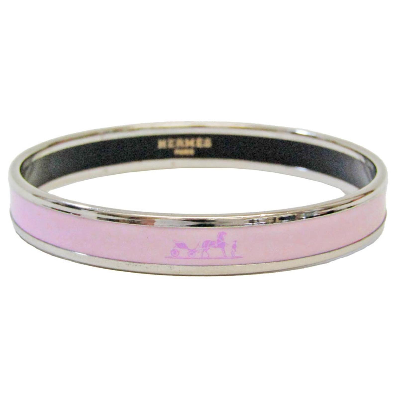 Bracelet Hermès Ex-Libris XL – Email Orange, Manchette Bangle, Occasion