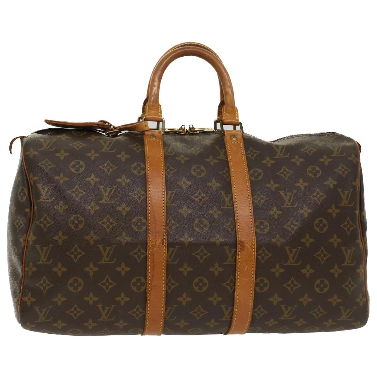 Louis Vuitton Brown Monogram Keepall 45 Boston bag Louis Vuitton