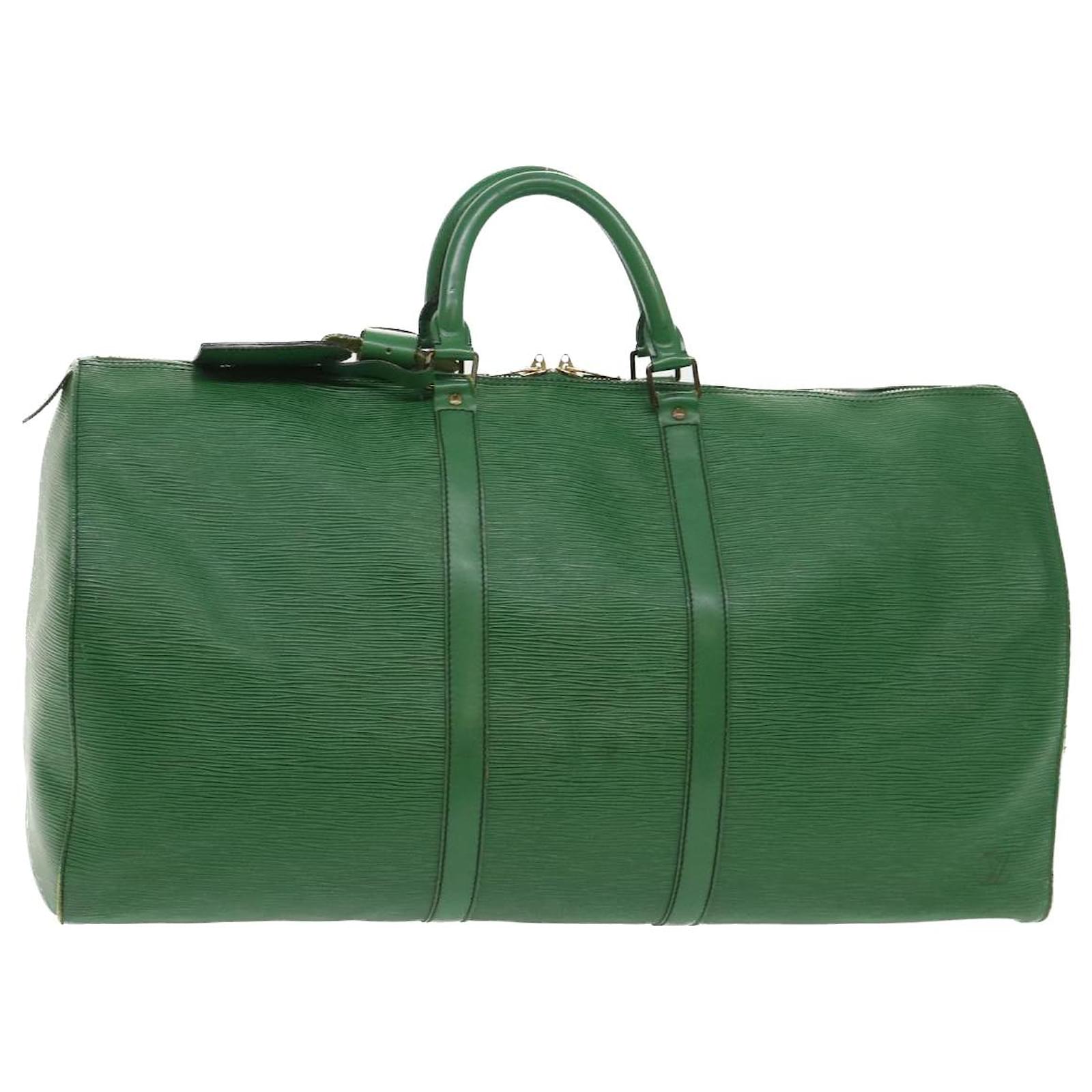 Louis Vuitton Epi Leather Keepall Bag 50 Green