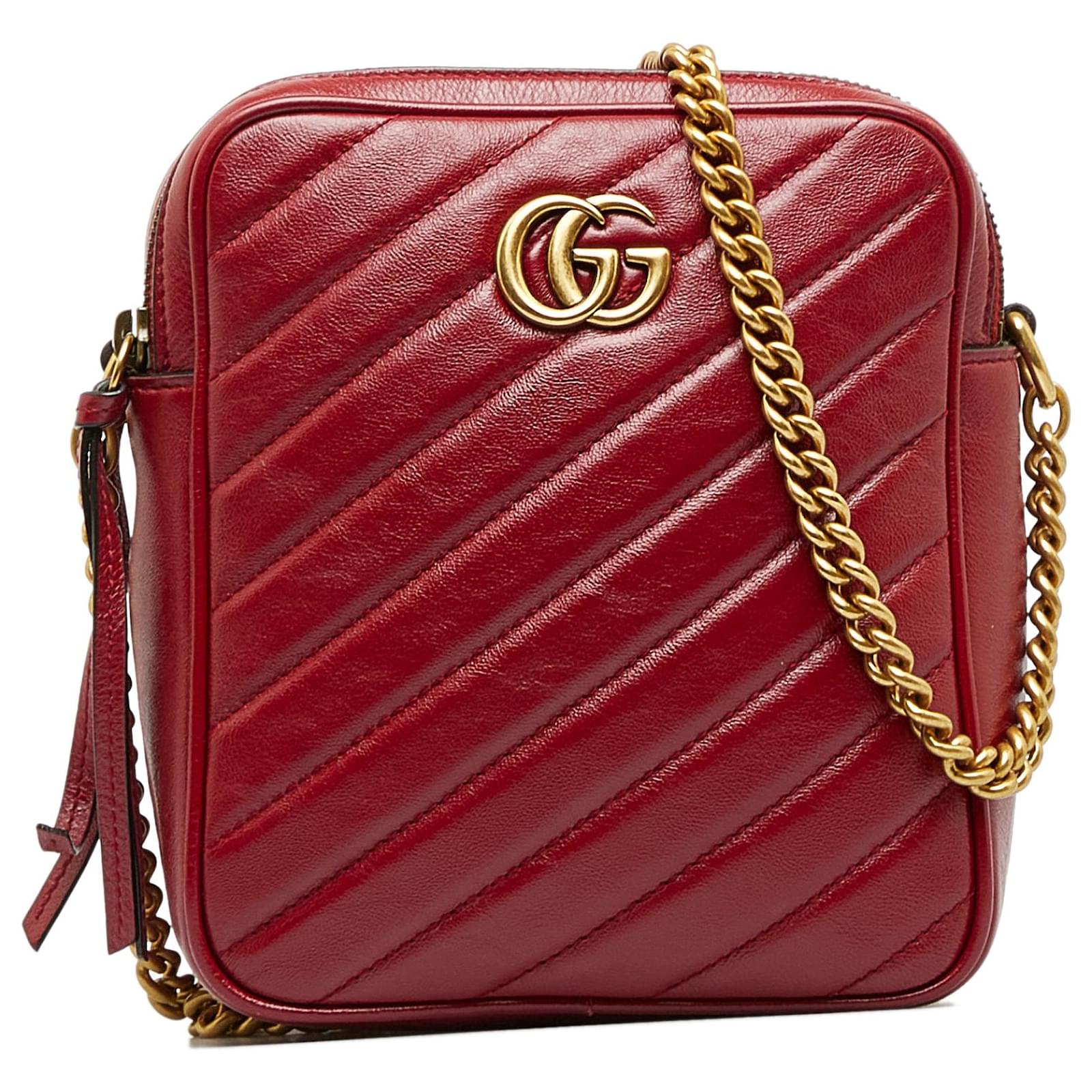 Gg marmont leather camera bag - Gucci - Women | Luisaviaroma