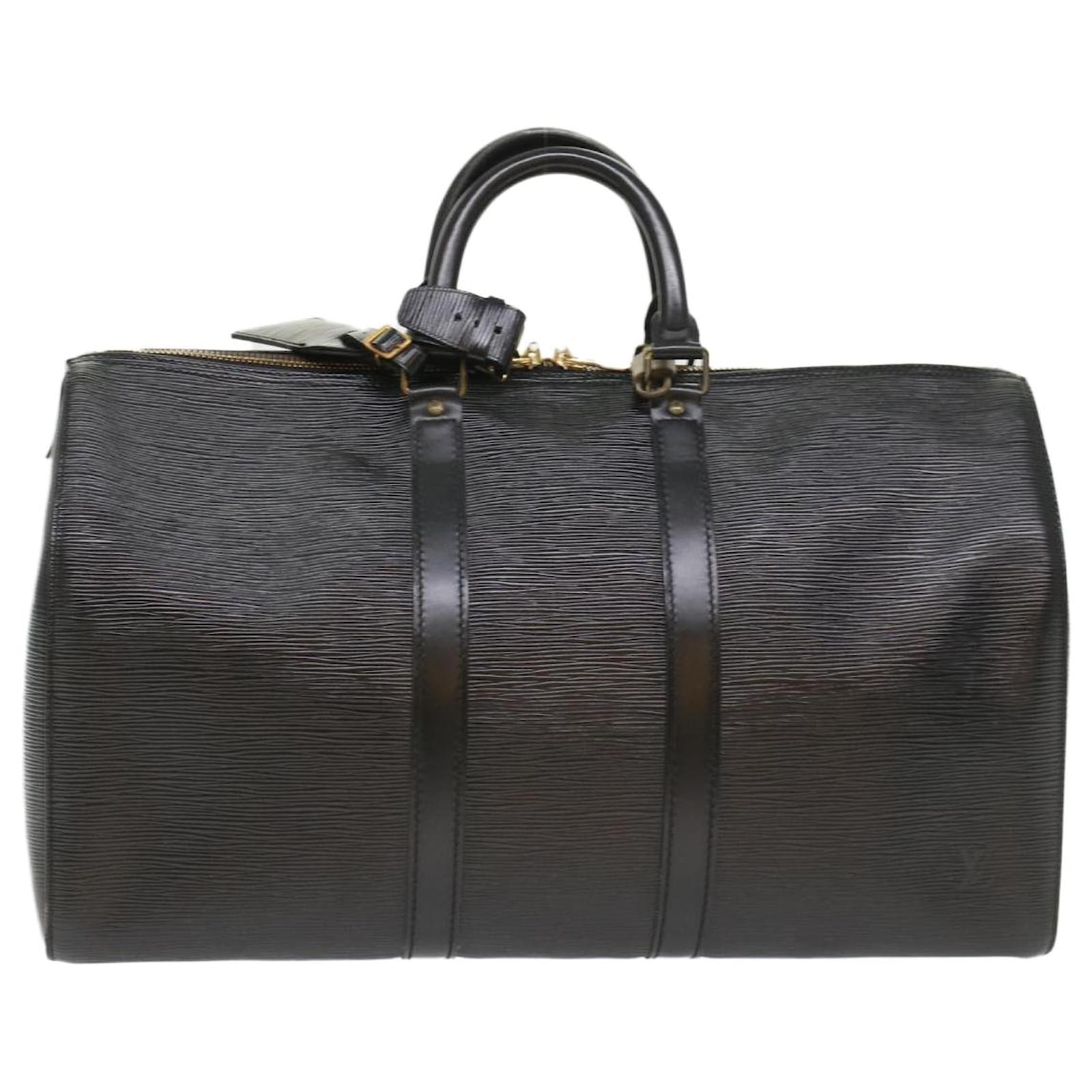 Louis Vuitton Epi Keepall 45 Boston Bag Noir Black M42972 LV Auth ...