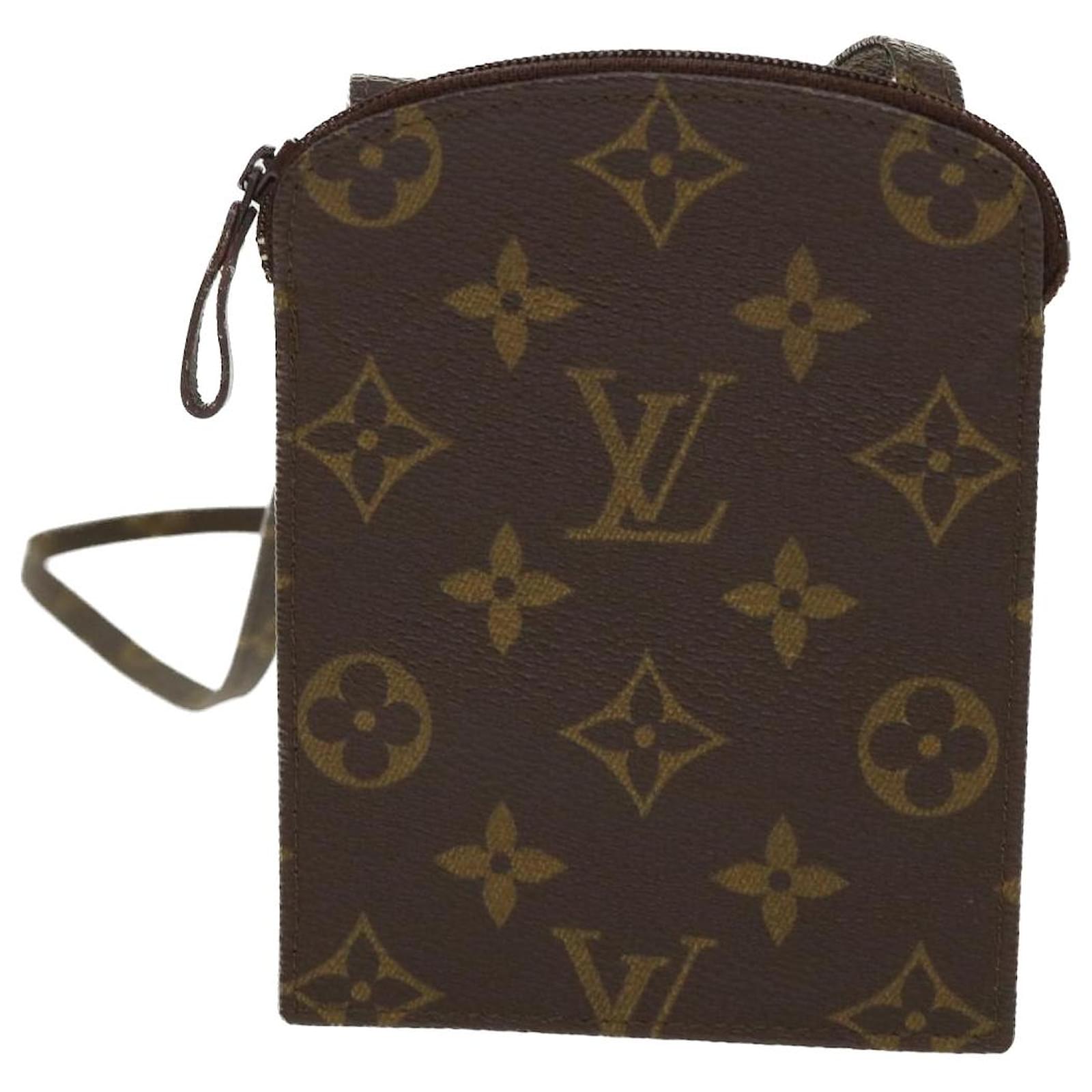 Louis Vuitton Monogram Pochette Secret Passport Holder - Brown