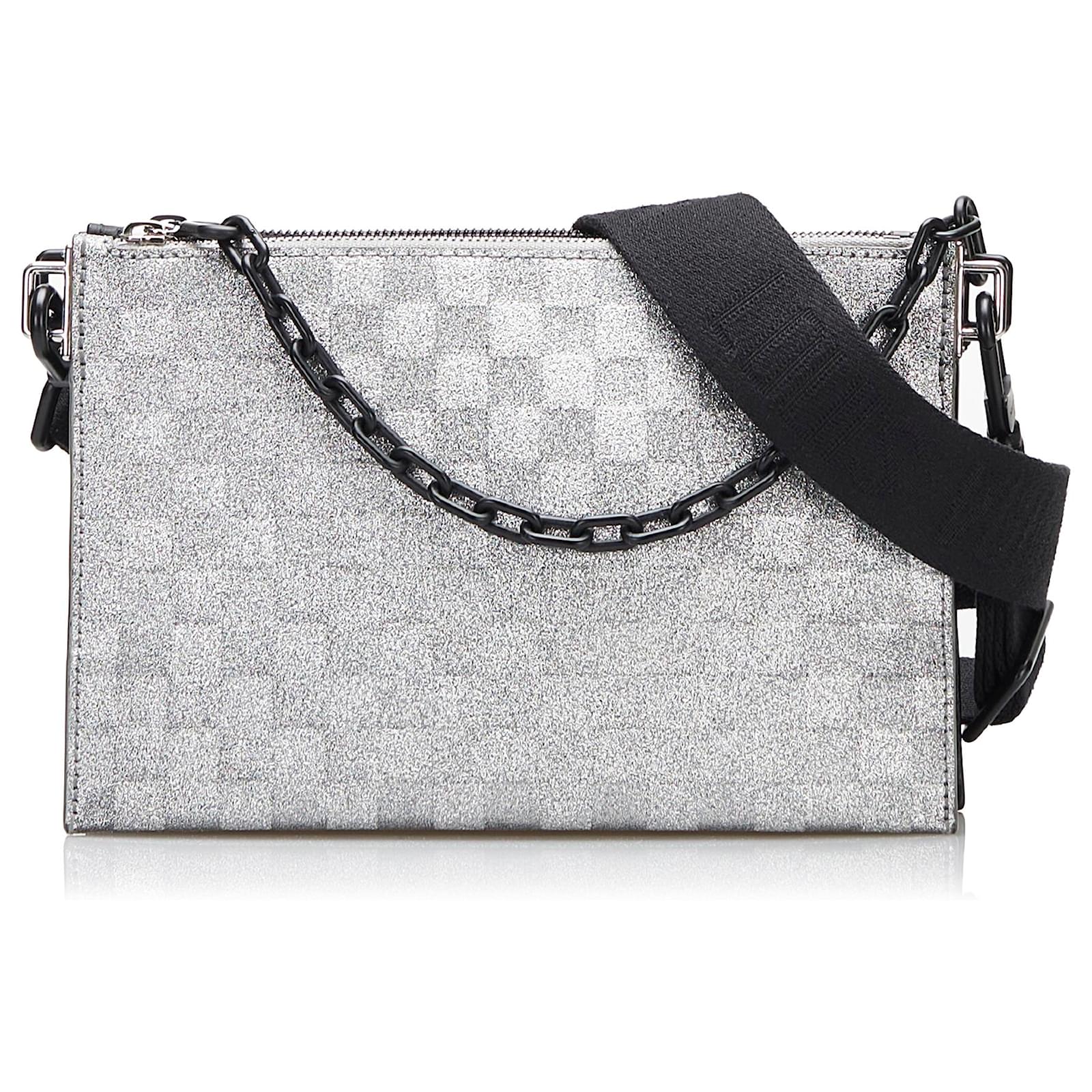 Louis Vuitton Black Damier Glitter In The Loop Trio Pouch Leather