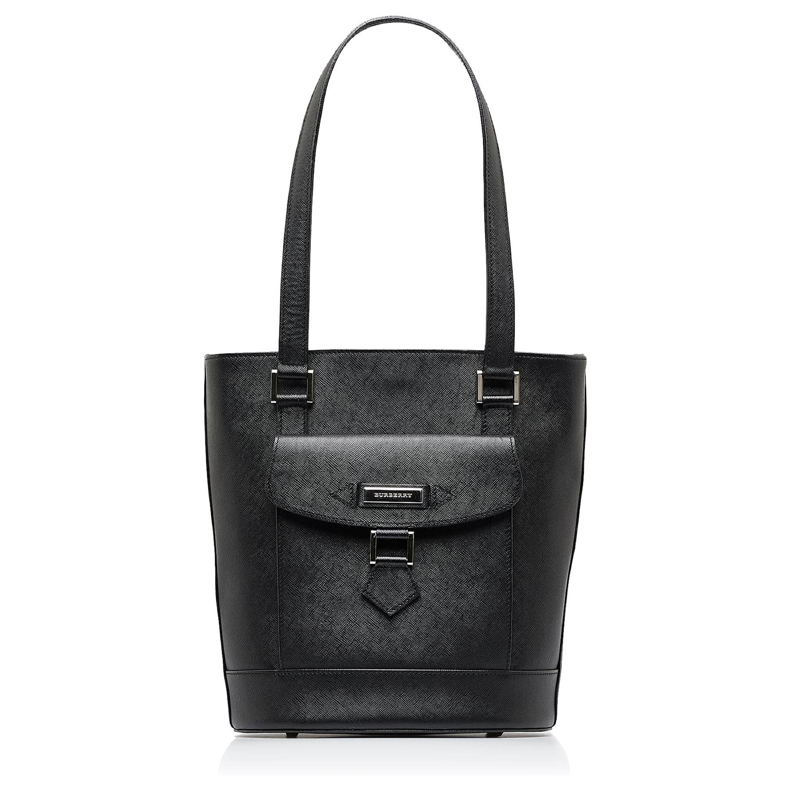 Burberry black bucket online bag