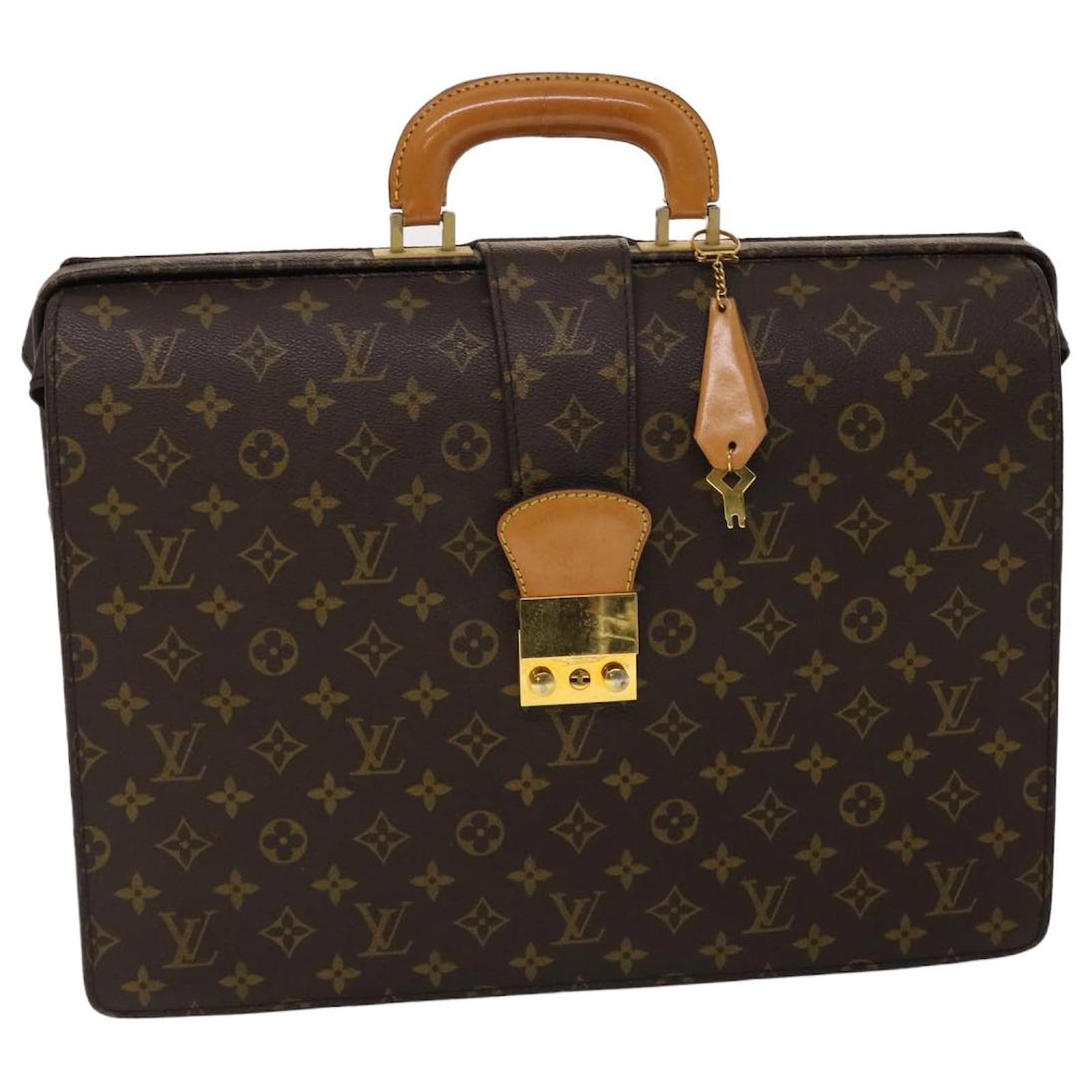 LOUIS VUITTON Monogram Serviette Fermoir Business Bag M53305 LV Auth rd4785  Cloth ref.890029 - Joli Closet